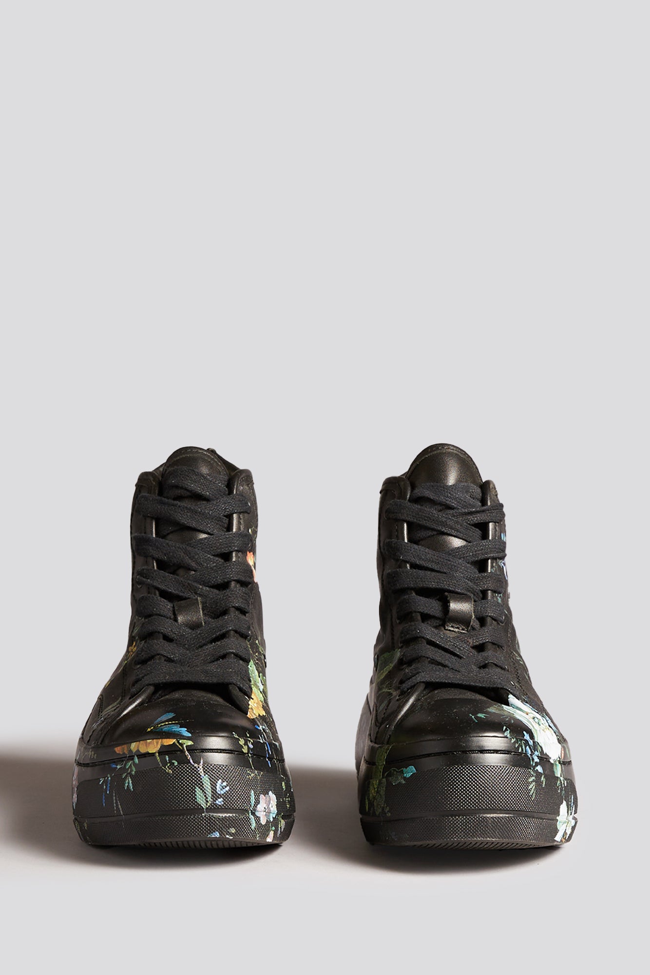 KURT HIGH TOP SNEAKER - BLACKOUT LEATHER FLORAL - R13