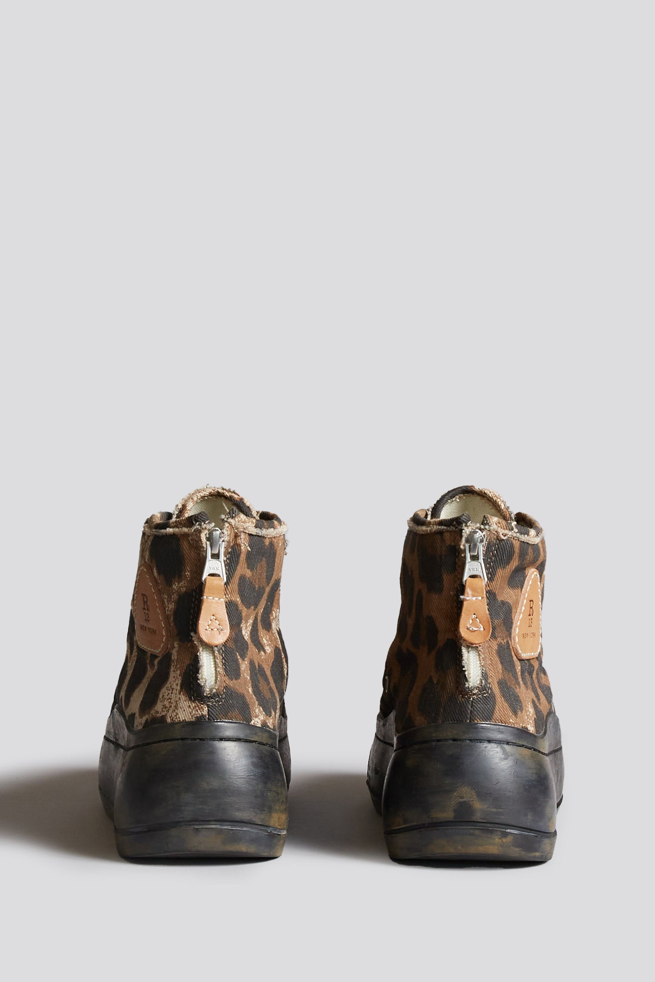 KURT HIGH TOP SNEAKER - BROWN LEOPARD - R13