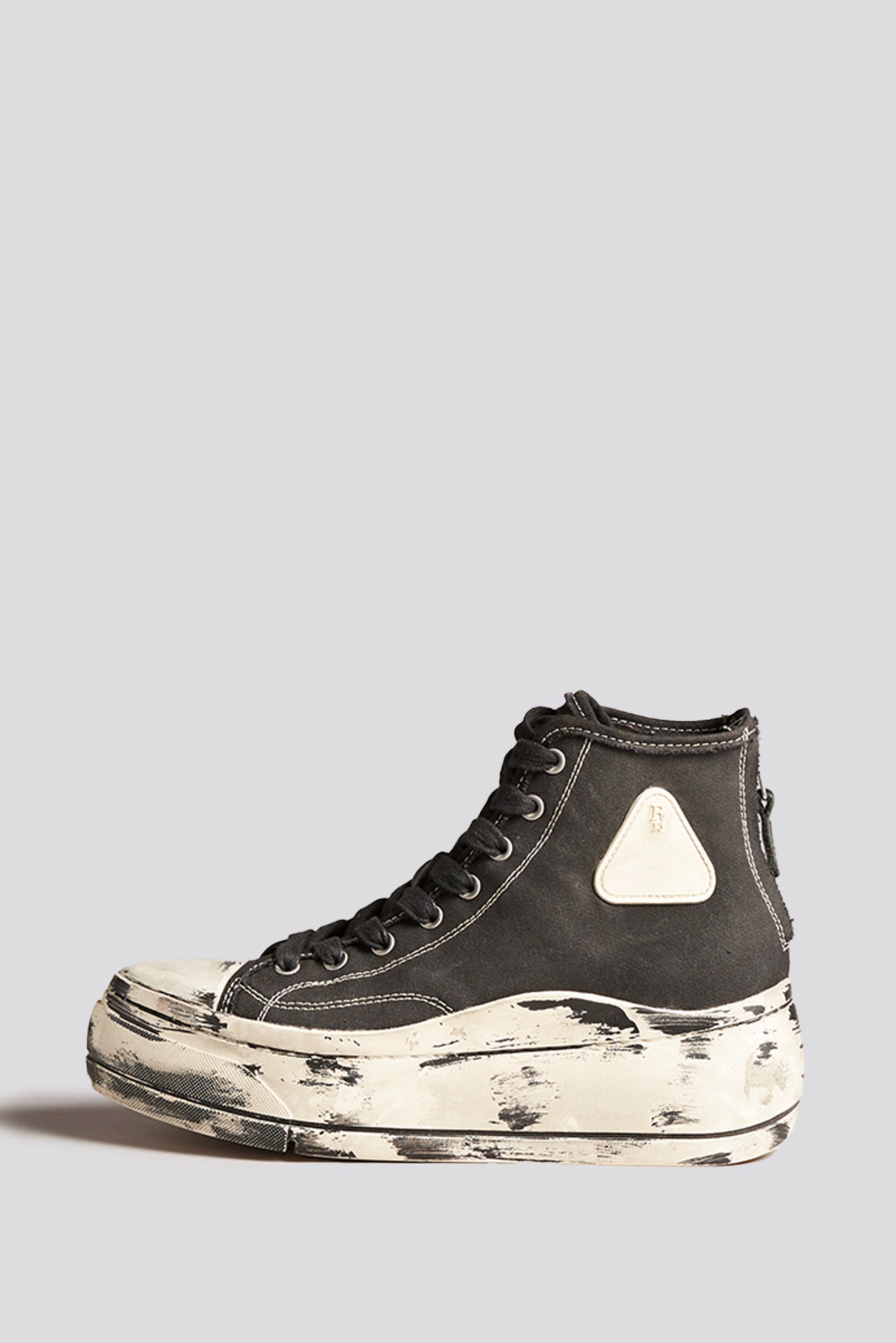 KURT HIGH TOP SNEAKER - SCRATCH PAINT BLACK - R13