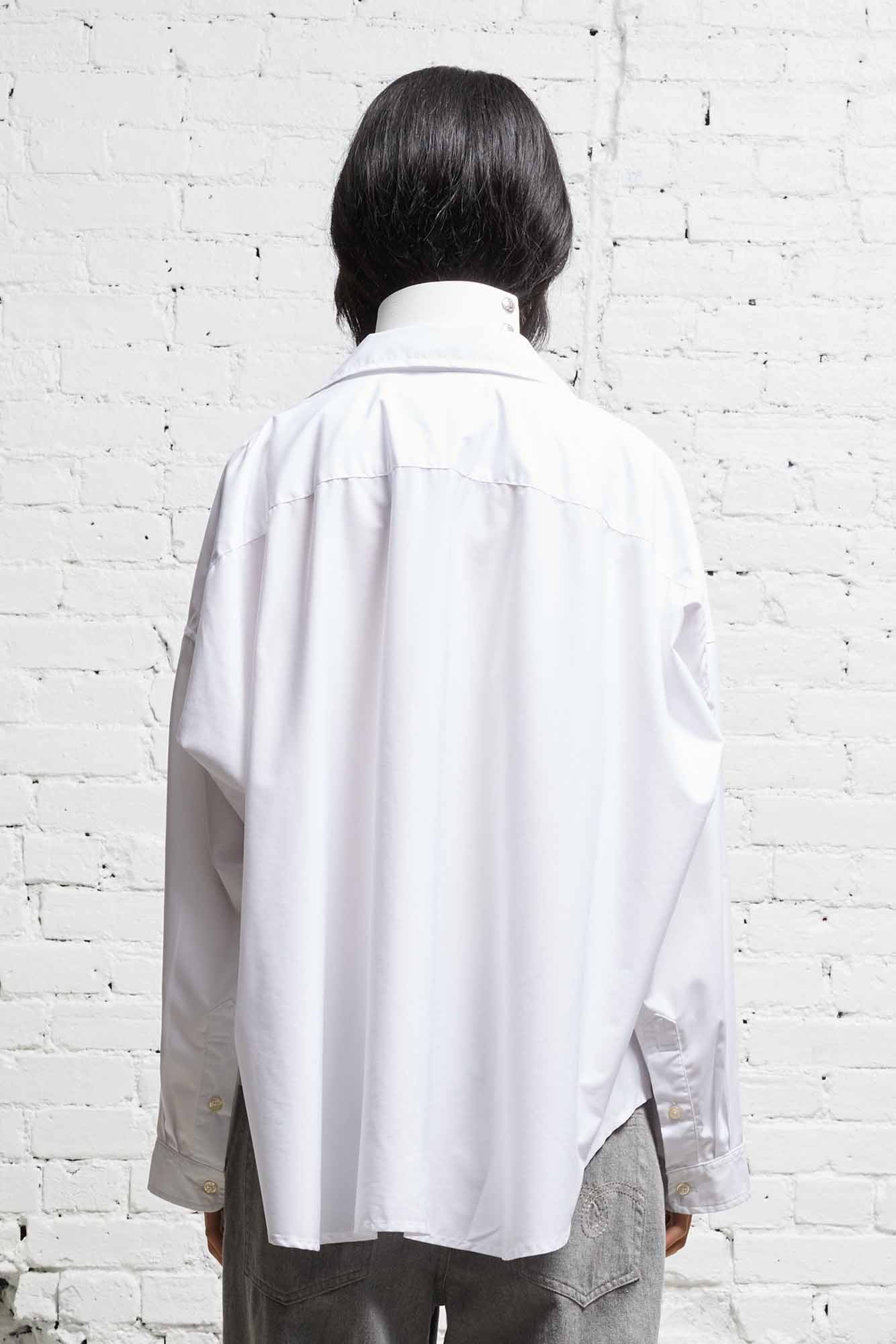 LONG SLEEVE BUTTON-UP - WHITE - R13