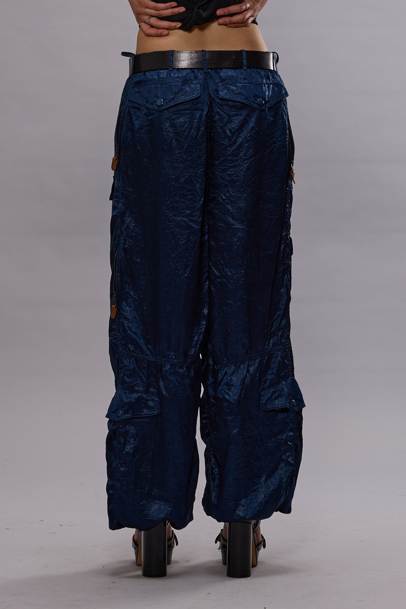 MULTIPOCKET BALLOON PANT - NAVY - R13