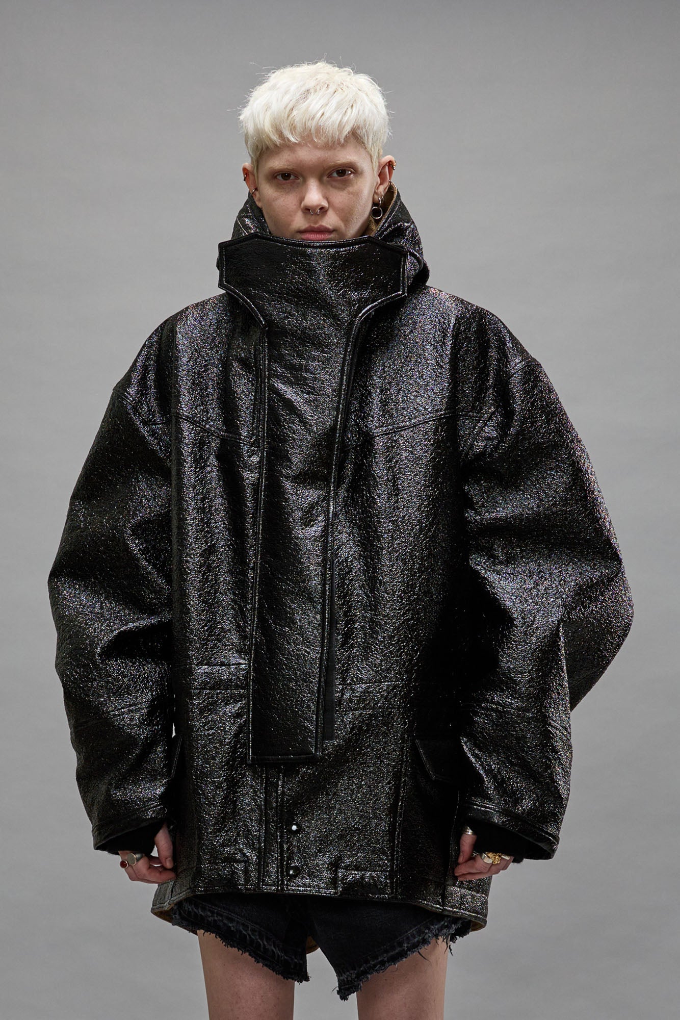 OVERSIZED PARKA - DARK SHINE - R13