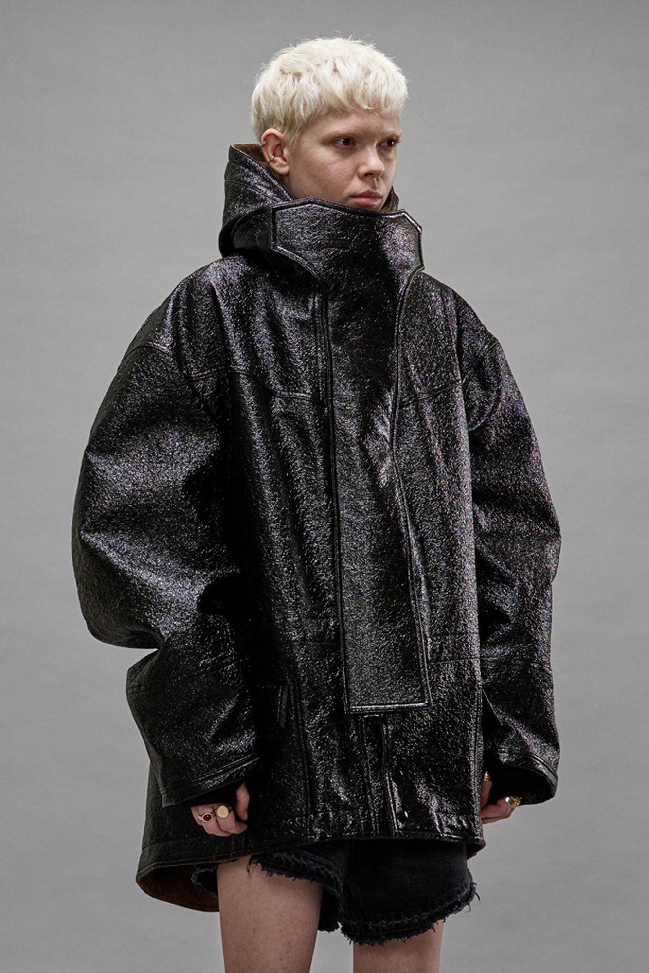 OVERSIZED PARKA - DARK SHINE - R13