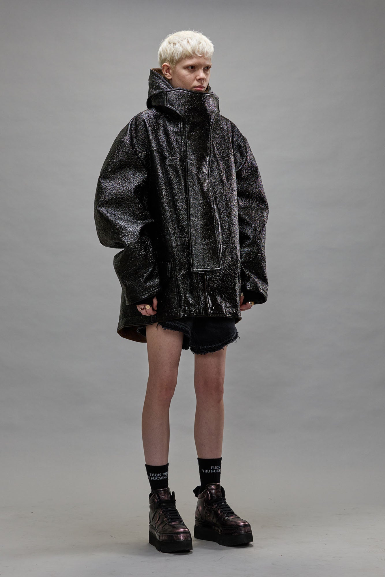 OVERSIZED PARKA - DARK SHINE - R13