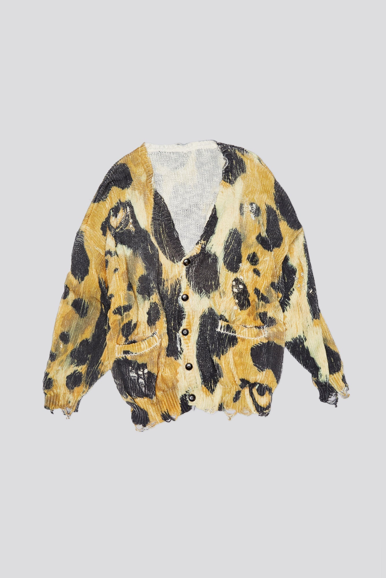 PRINTED OVERSIZED CARDIGAN - LEOPARD - R13