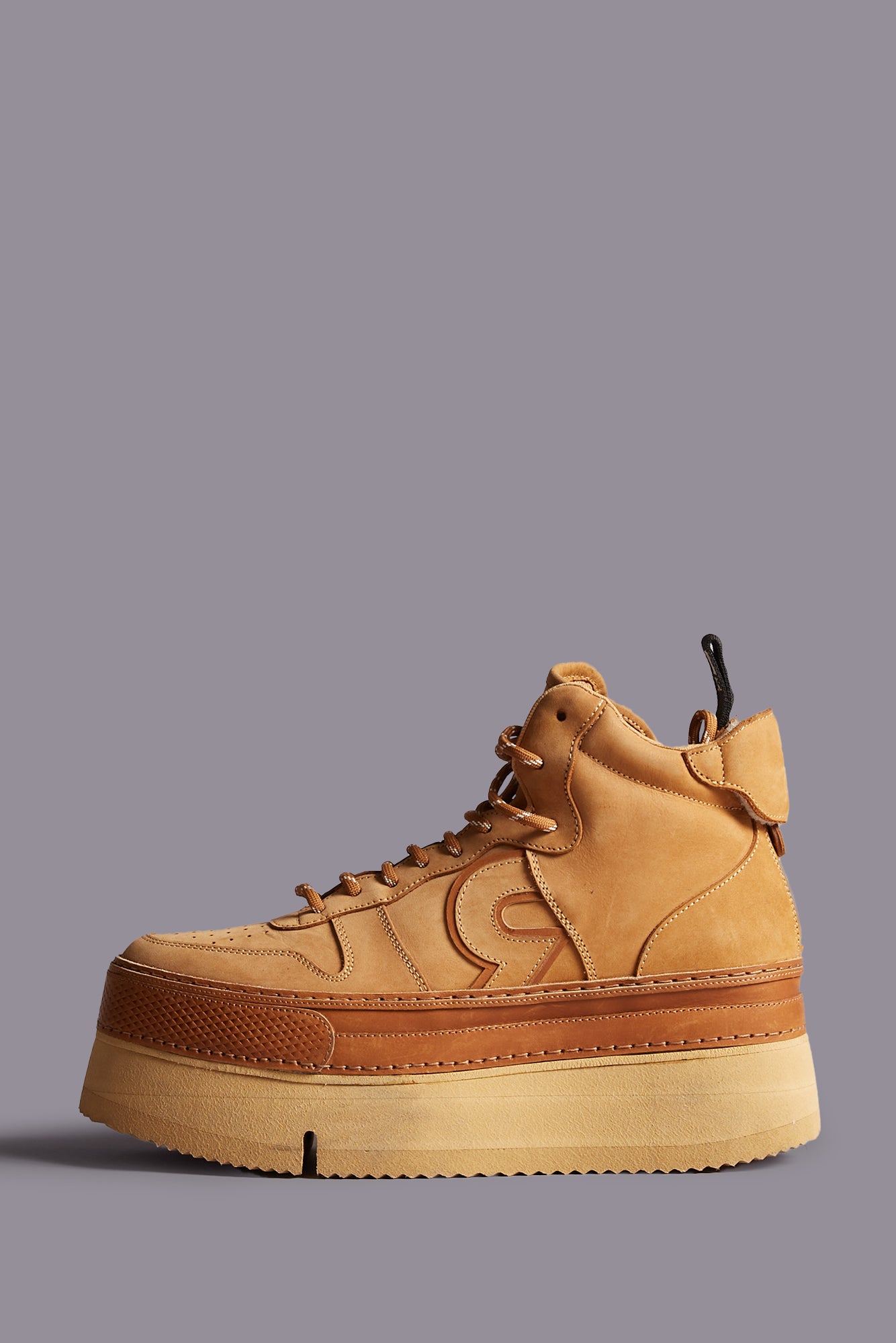 RIOT LEATHER HIGH TOP - TAN NUBUCK - R13