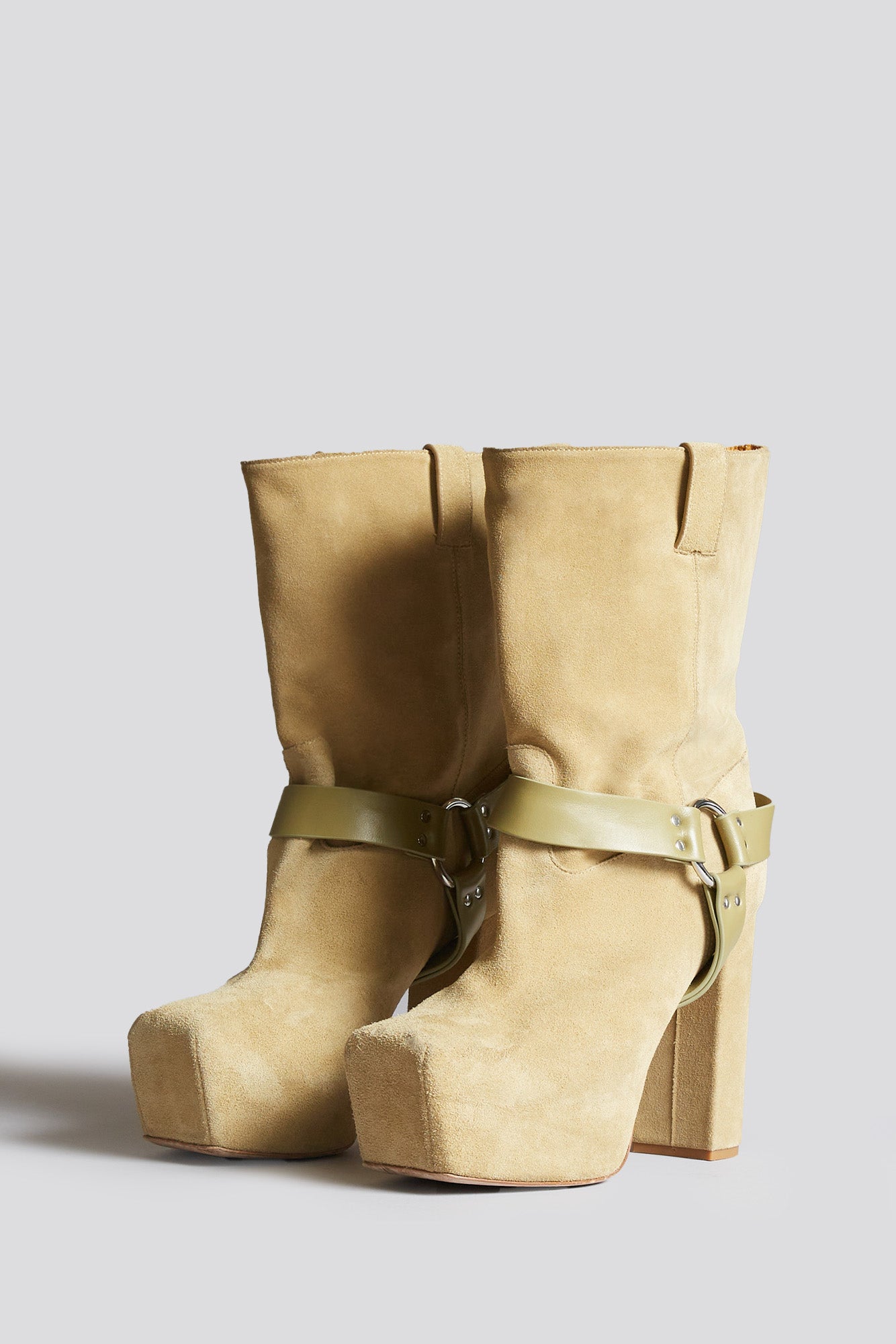 SID HEELED HARNESS BOOT - KHAKI - R13