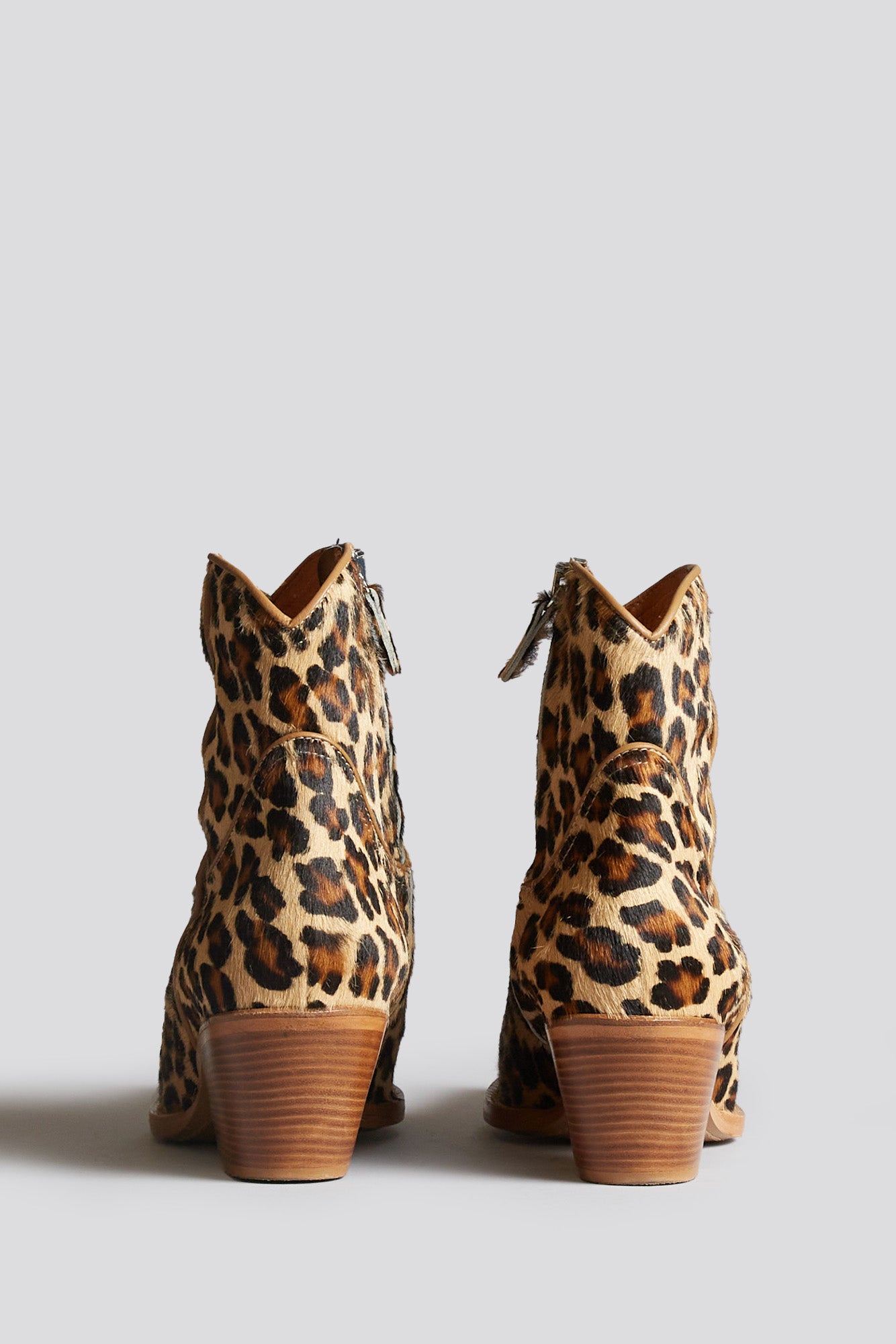 SKINNY ANKLE COWBOY BOOT - LEOPARD - R13