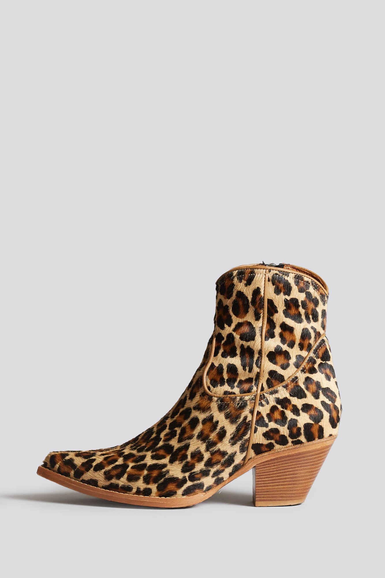 SKINNY ANKLE COWBOY BOOT - LEOPARD - R13