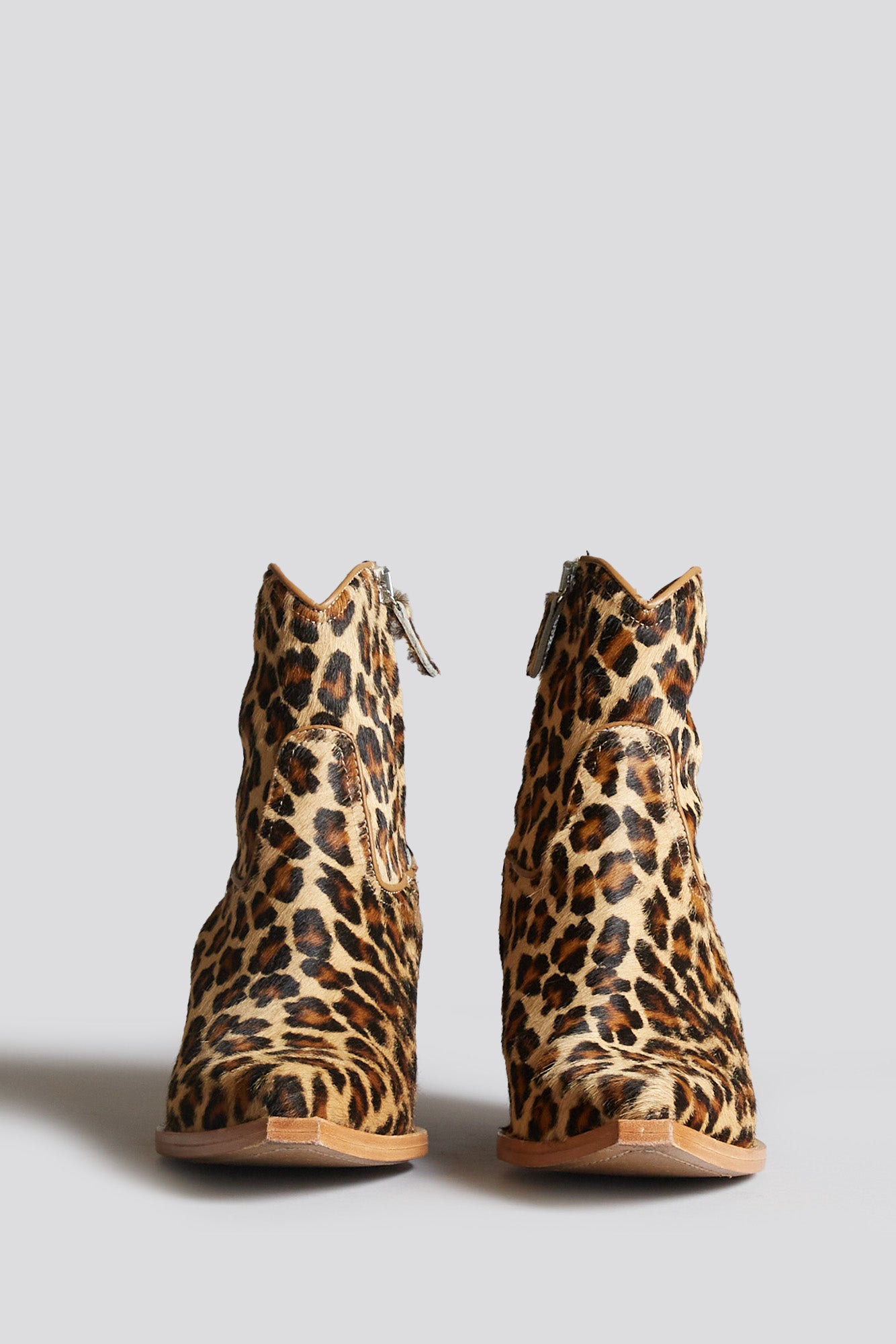 SKINNY ANKLE COWBOY BOOT - LEOPARD - R13