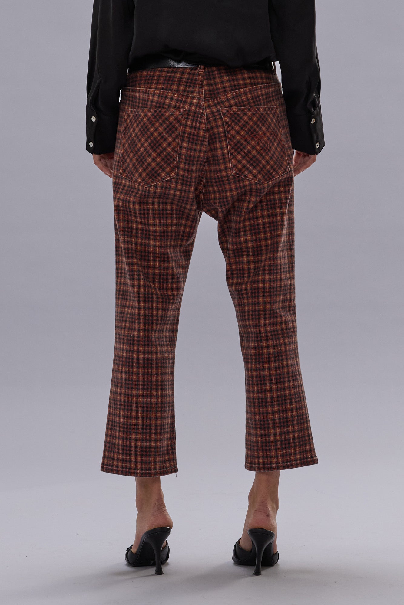 TAILORED DROP - PRINTED AUBURN PLAID - R13