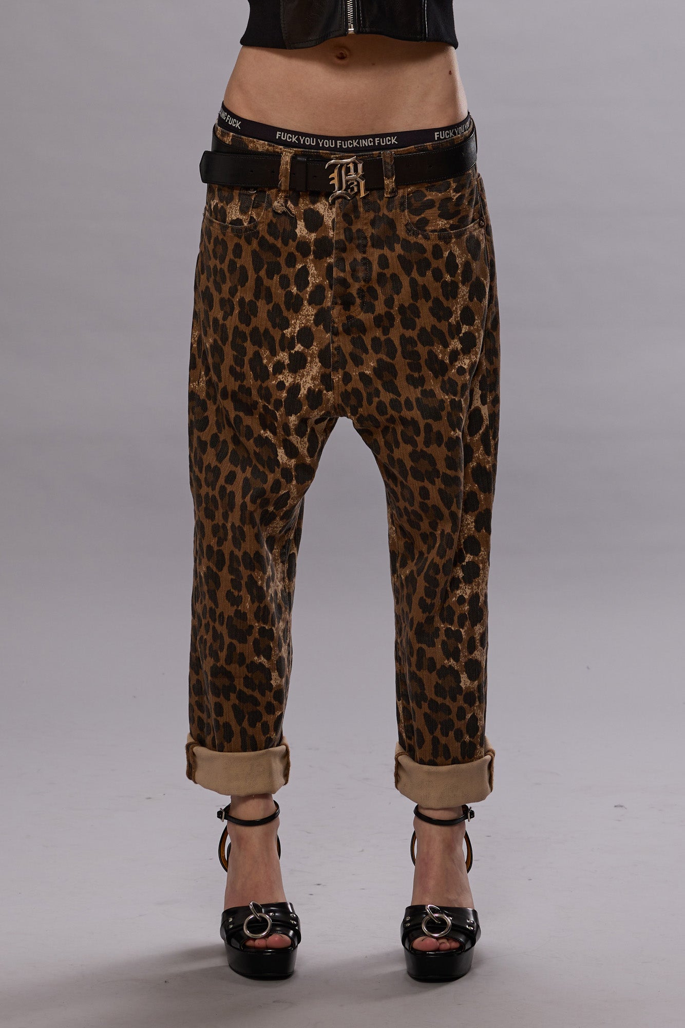 TAILORED DROP - STONE WASHED LEOPARD - R13