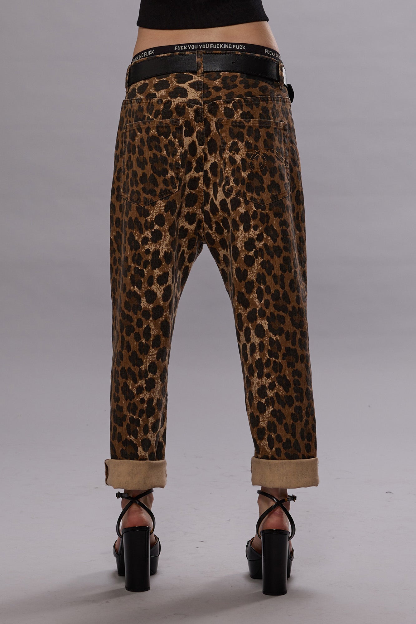 TAILORED DROP - STONE WASHED LEOPARD - R13