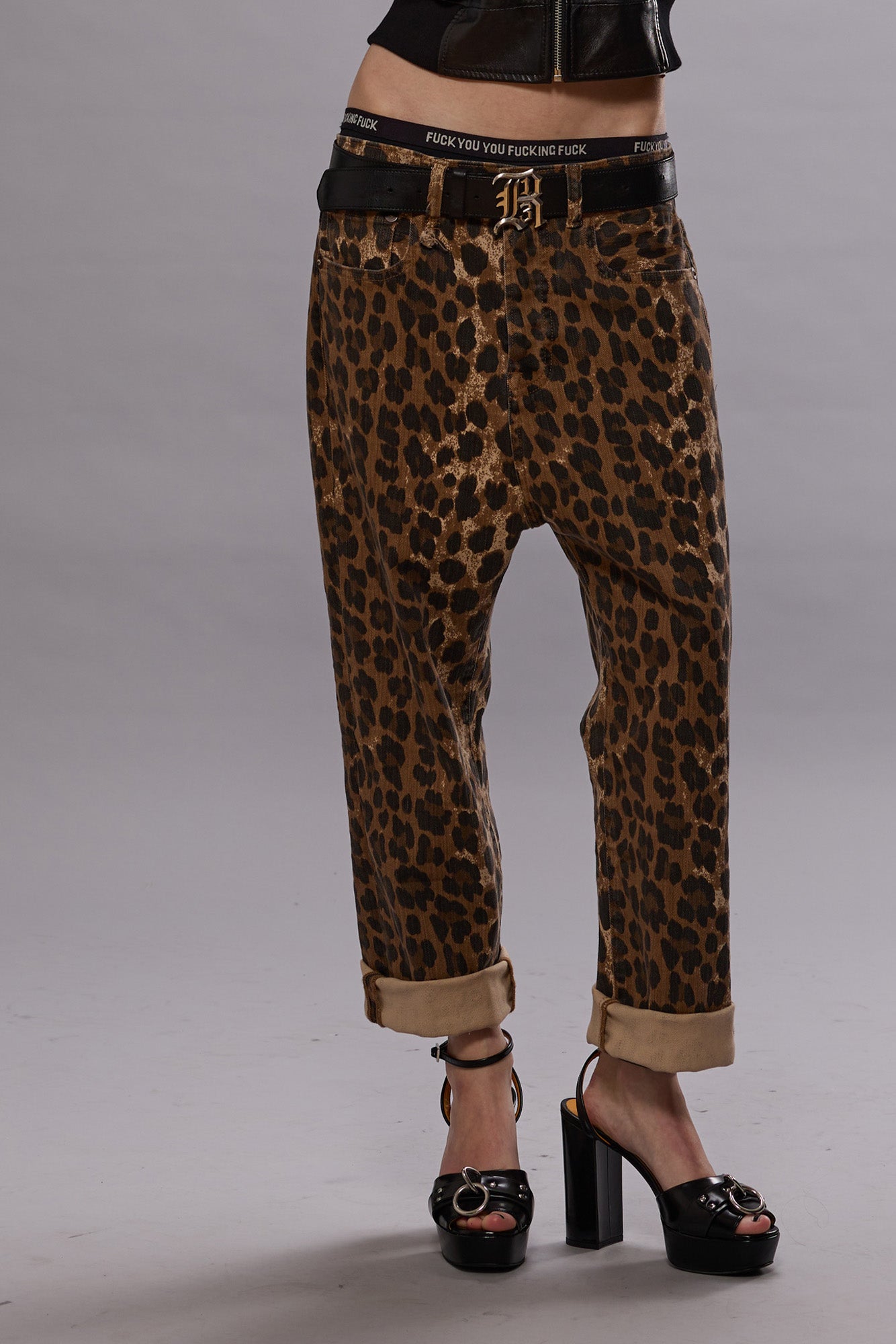 TAILORED DROP - STONE WASHED LEOPARD - R13