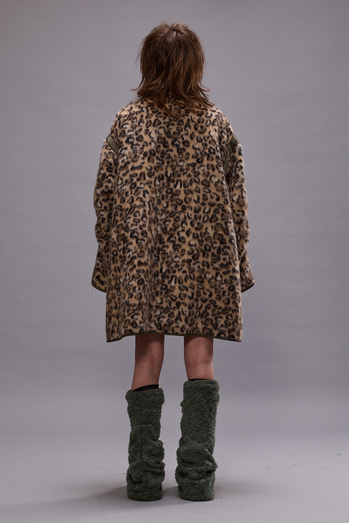 TAPED LINER COAT - WOOLY LEOPARD - R13