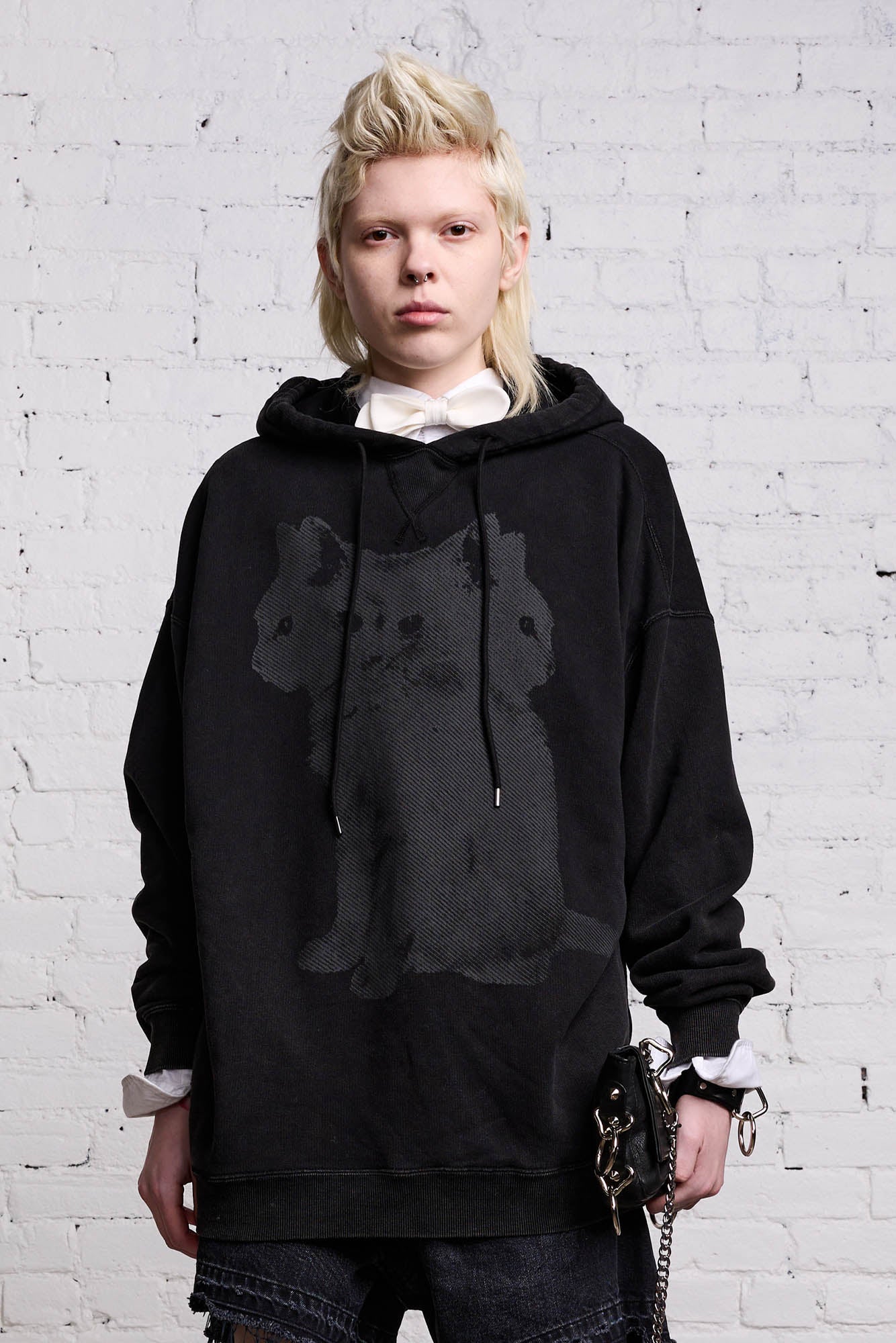 TRIPLE CAT HOODIE - BLACK - R13