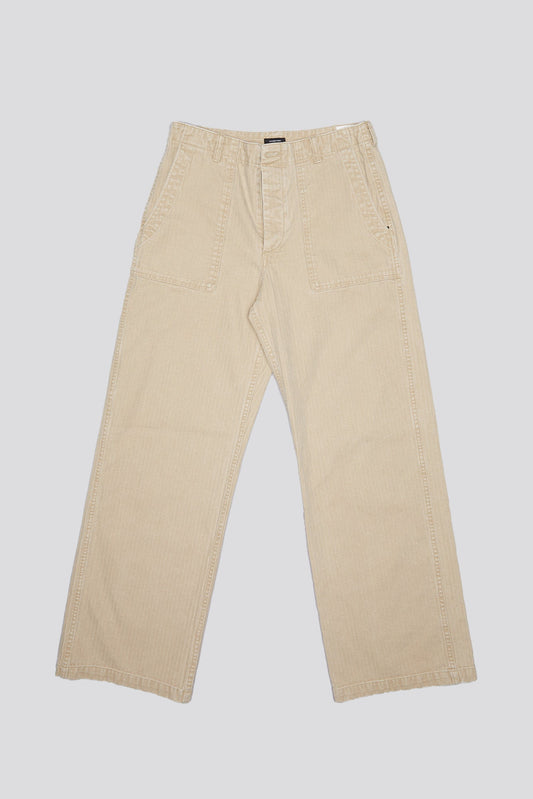 WIDE LEG UTILITY PANT - BEIGE - R13