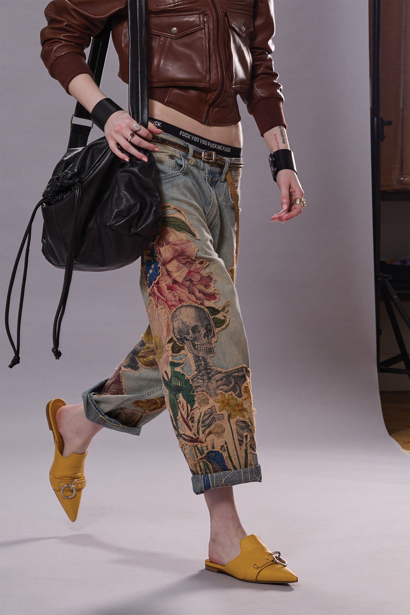 X-BOYFRIEND - APPLIQUE DENIM