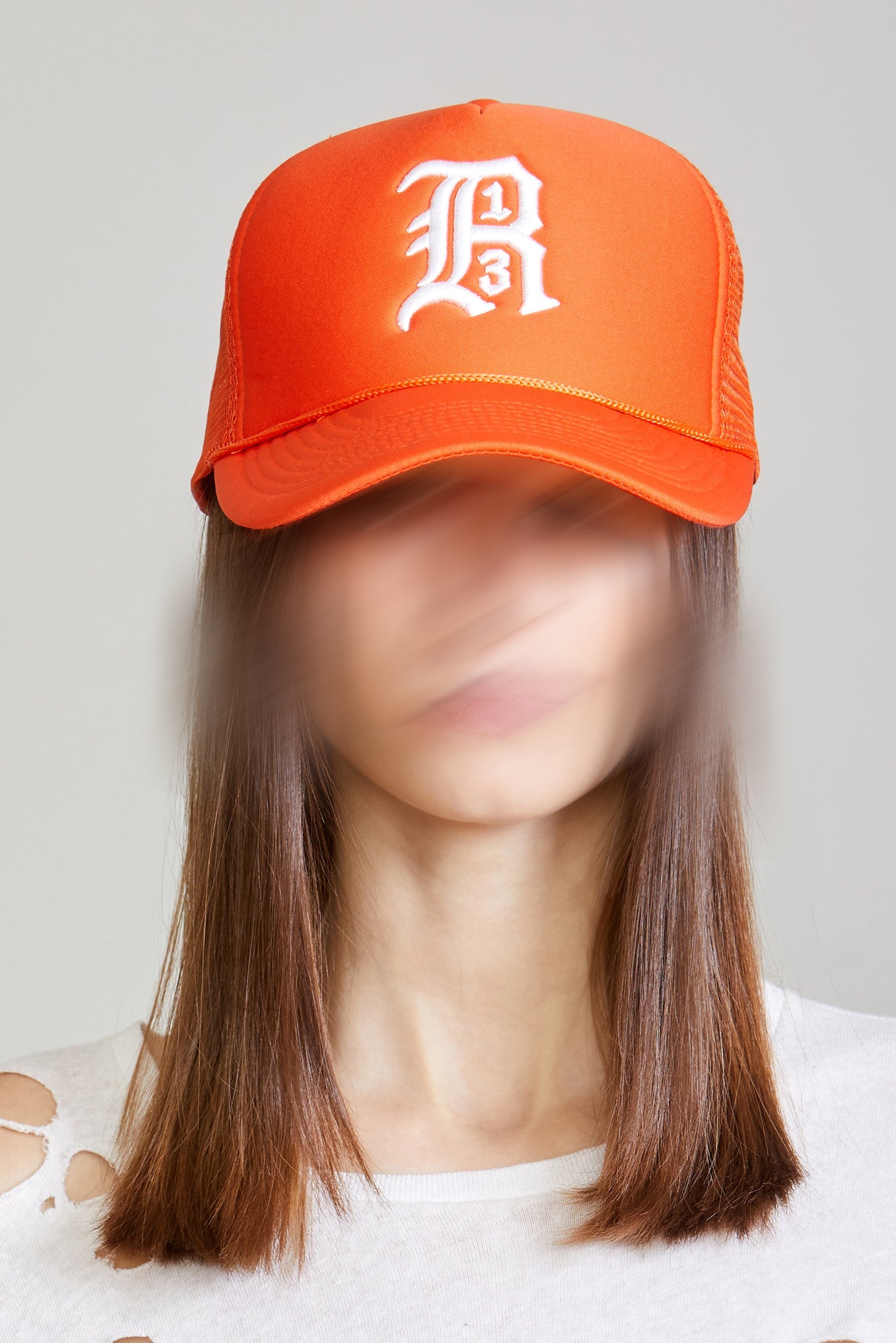 R13 TRUCKER HAT - ORANGE