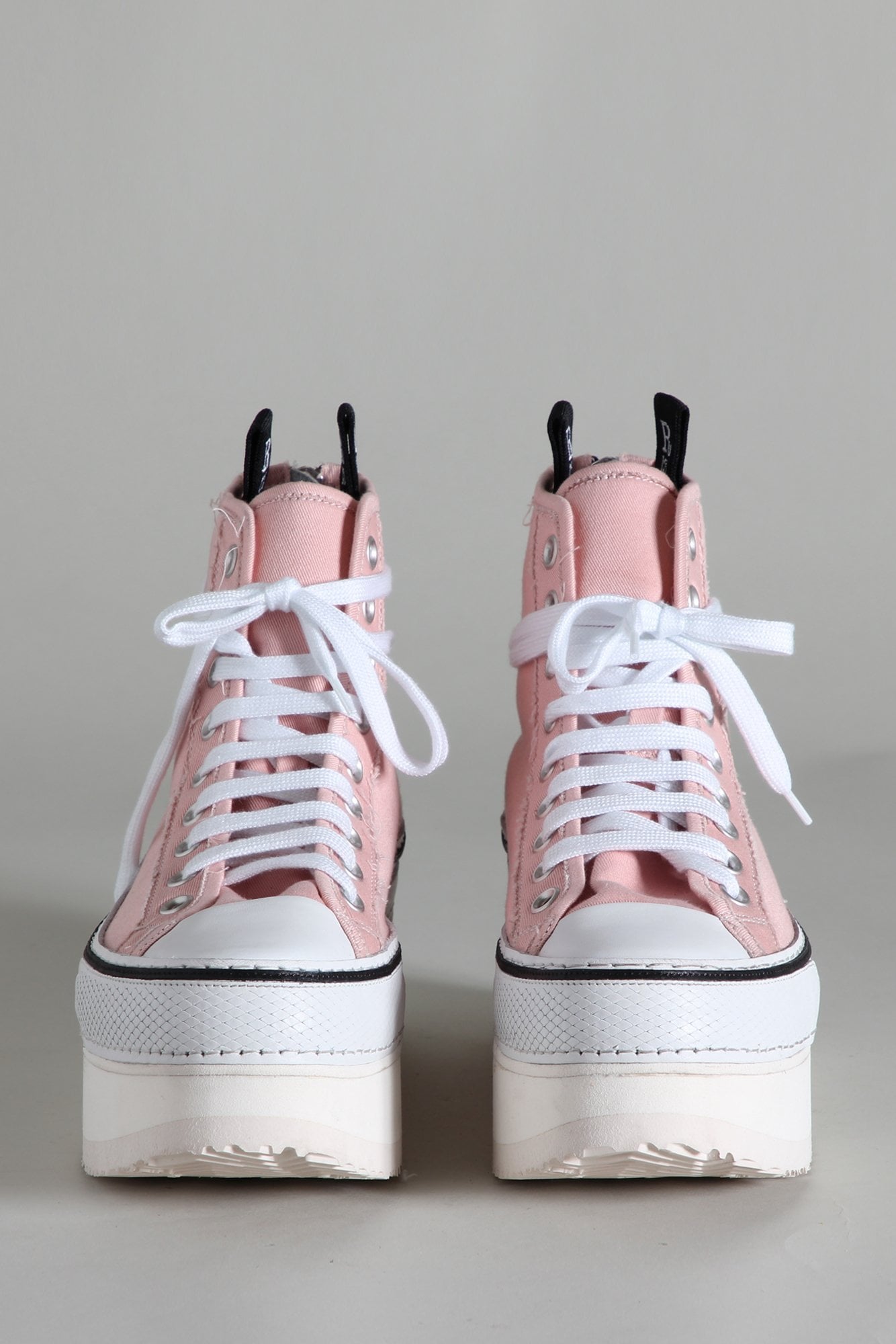 Platform High Top Sneakers - Pink