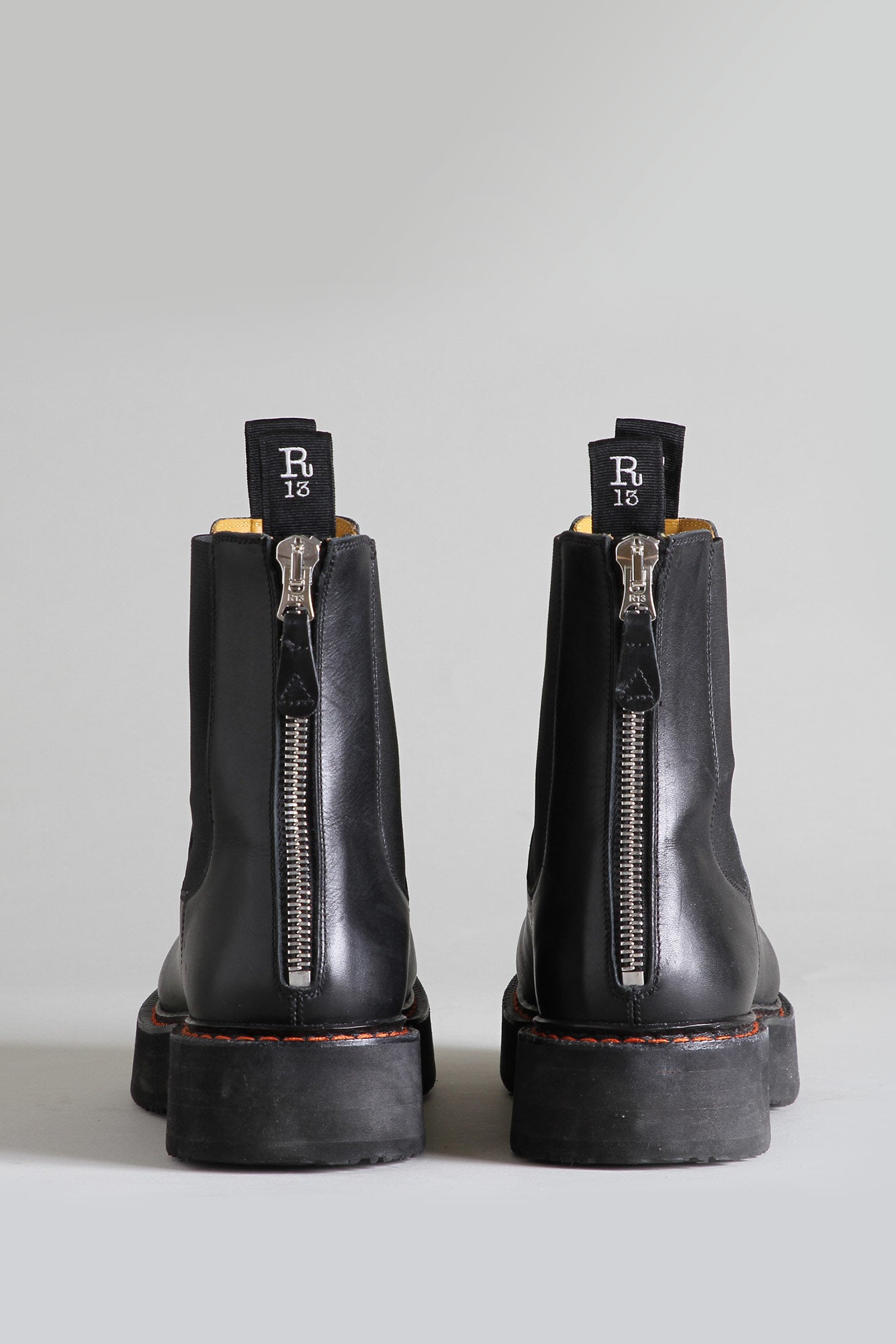R13 Leather Boots in Black