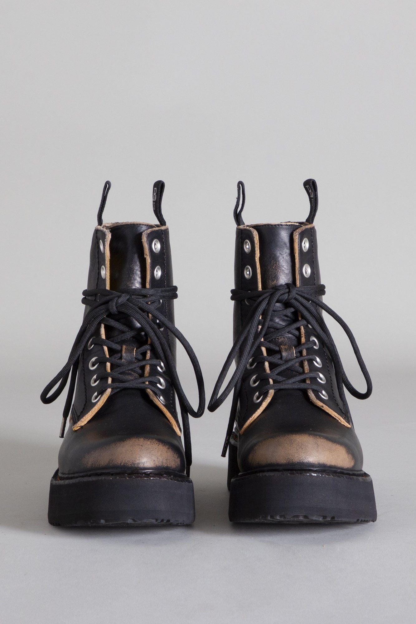 Single Stack Lace Up Boots R13 Deinm