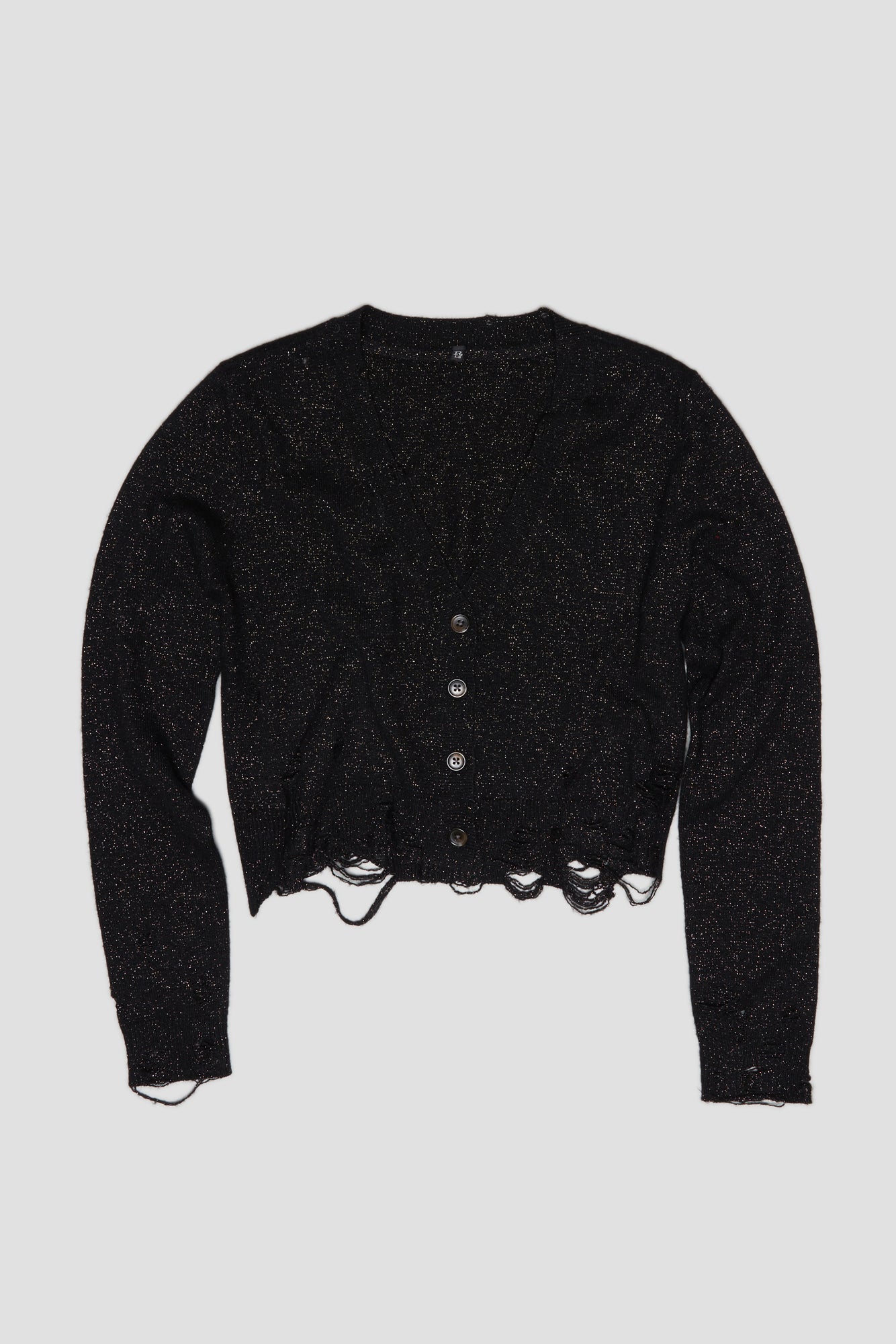 BABY CARDIGAN - BLACK GLITTER – R13