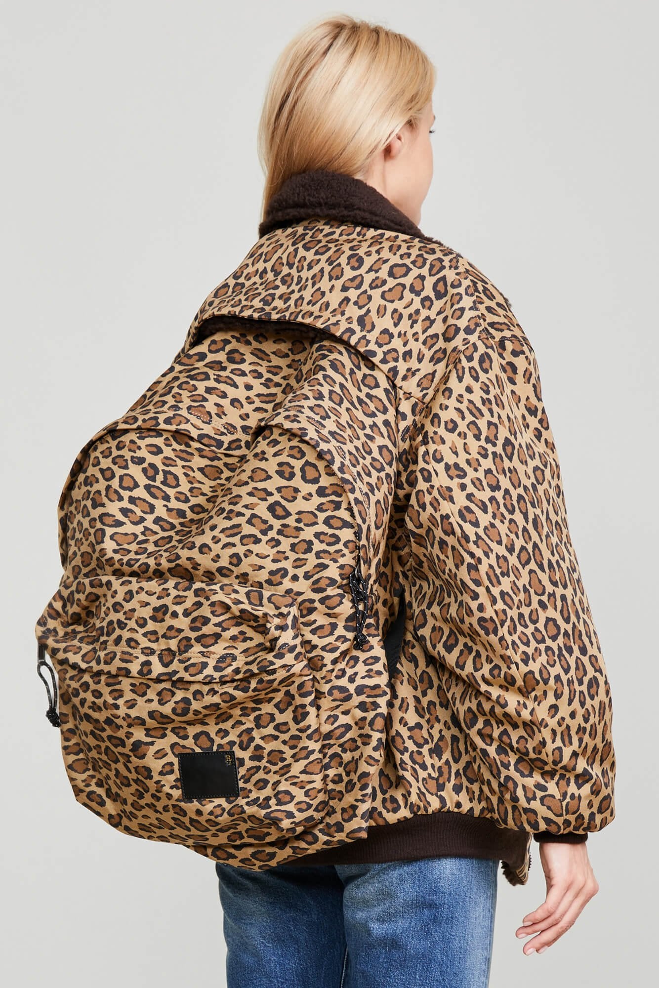 BACKZIP WINDBREAKER PRINTED LEOPARD R13