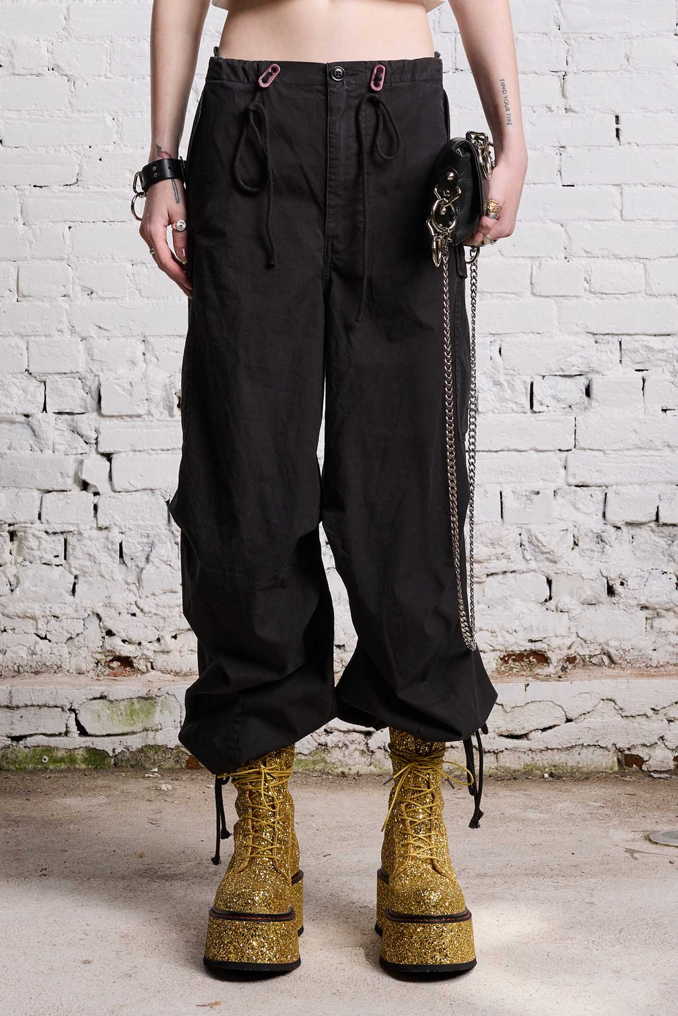 BALLOON ARMY PANT - BLACK