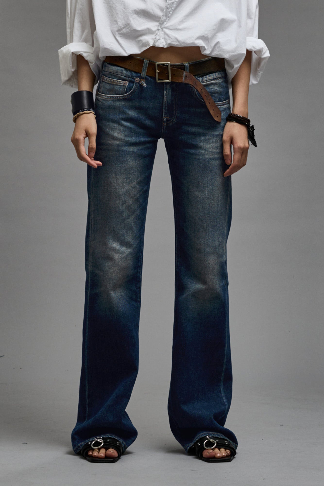 BOY FLARE JEAN ANSEL BLUE