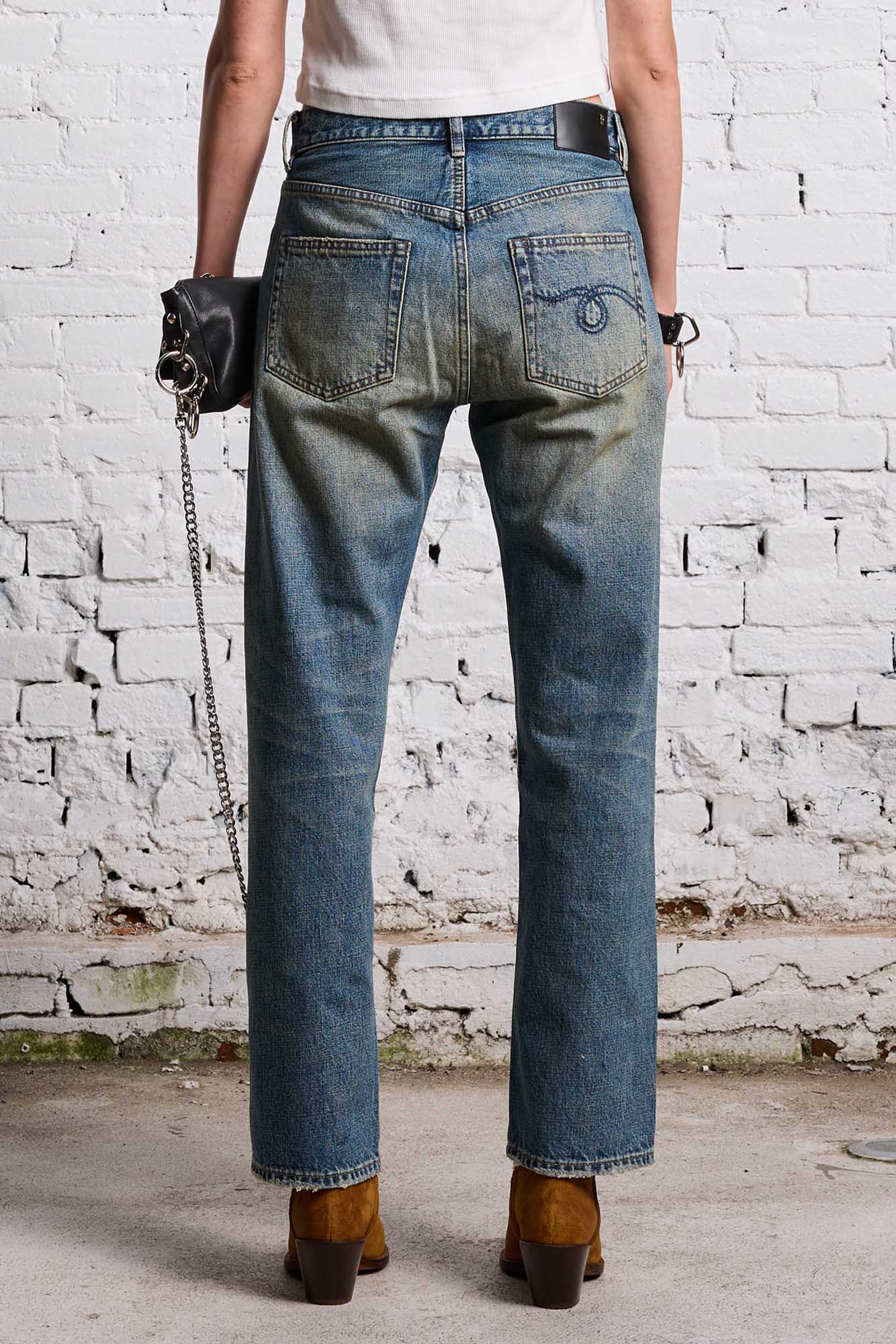 R13 Blue Boyfriend Jeans