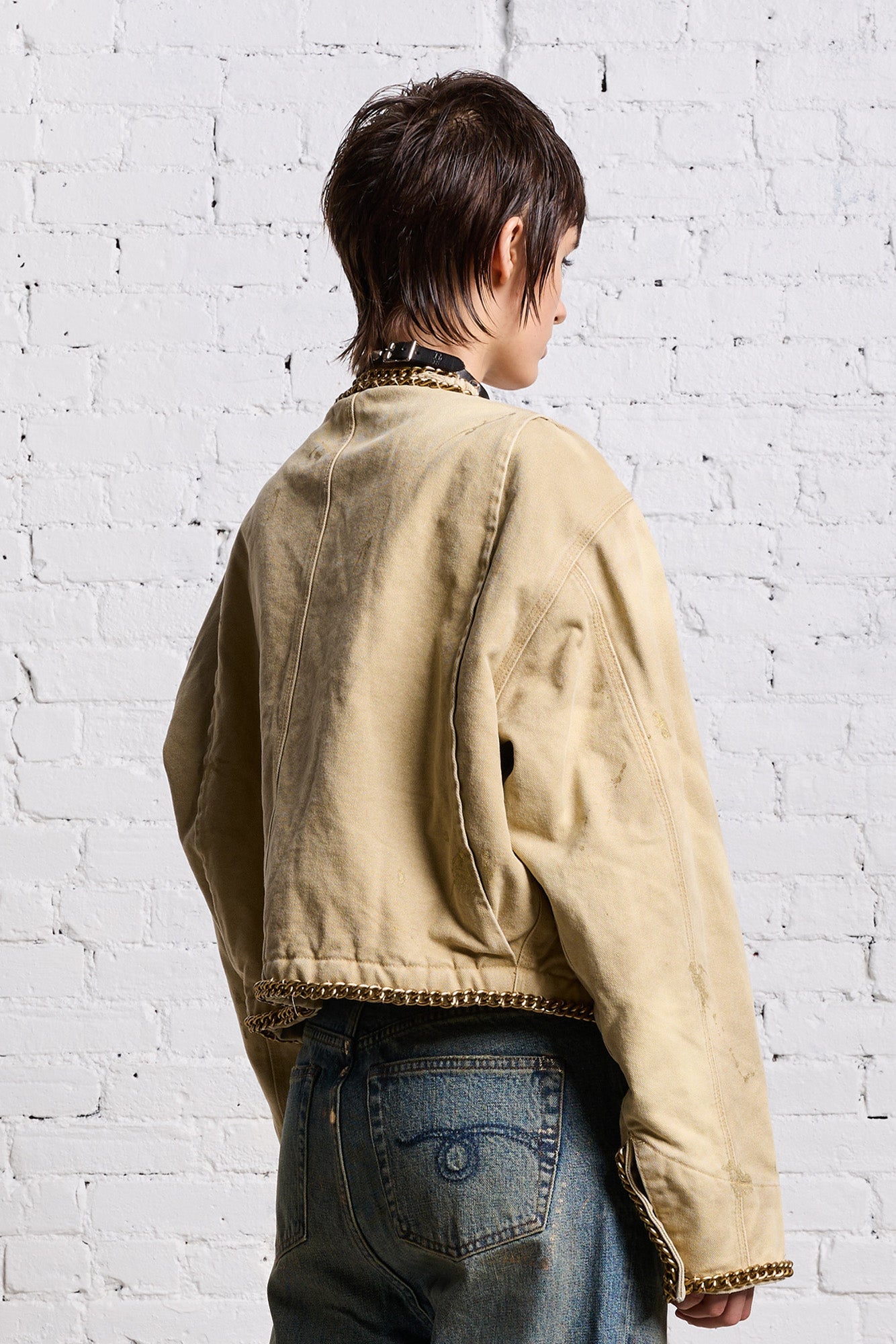 Khaki on sale canvas jacket