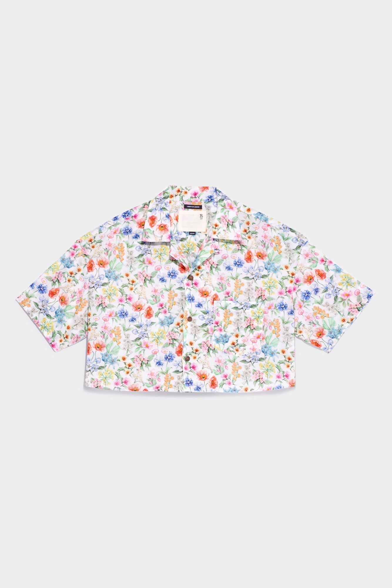 Cropped Floral Shirt R13 Denim Official Site