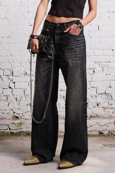 R13 Black Ankled D'Arcy Jean