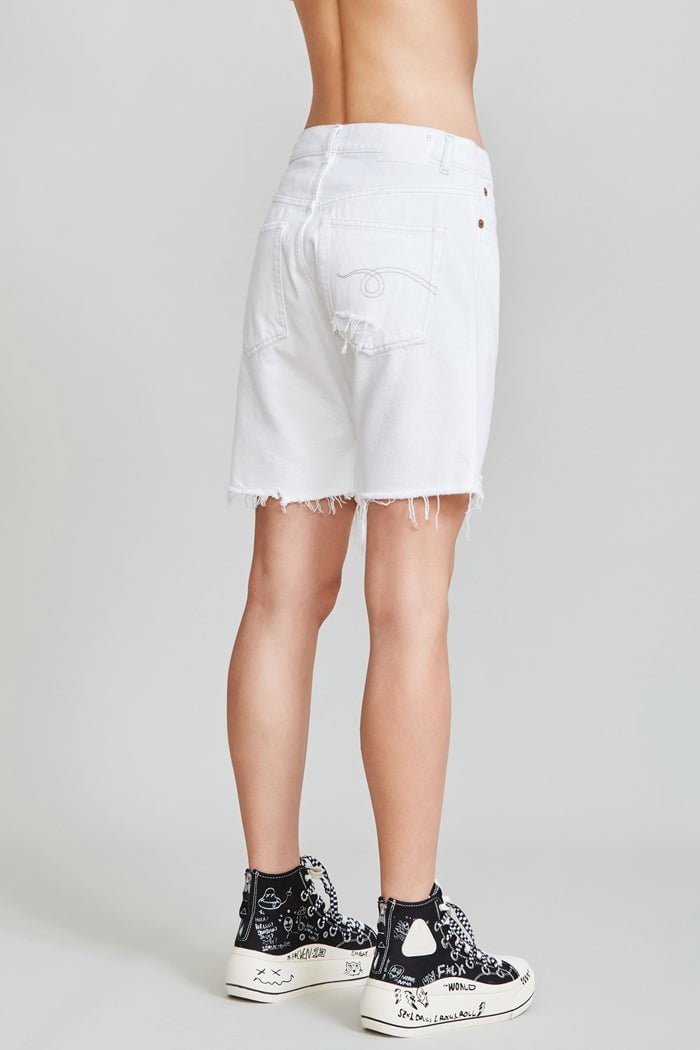 Marky Drop Short Nico White R13 Denim Official Site