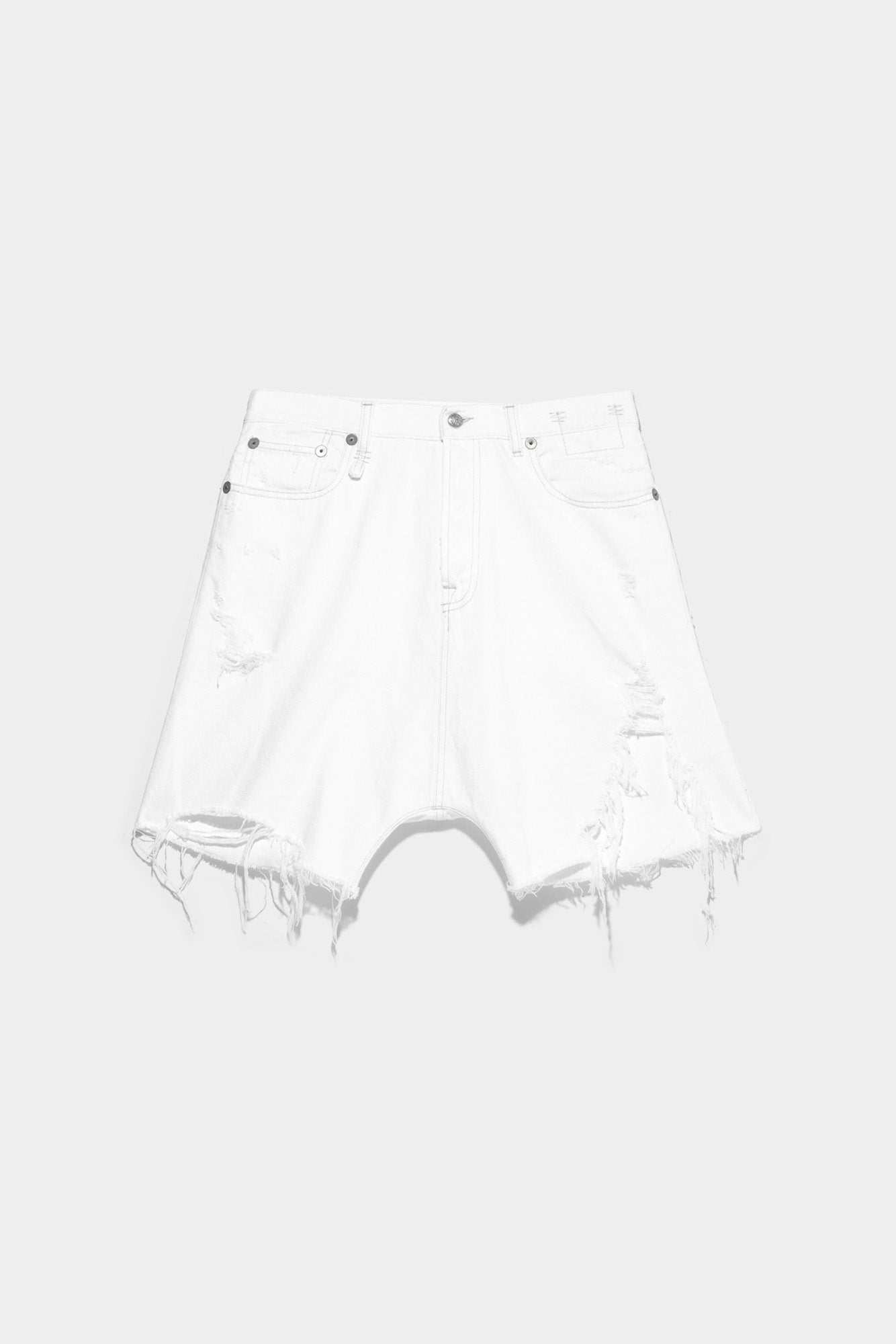 Marky Drop Short Nico White R13 Denim Official Site