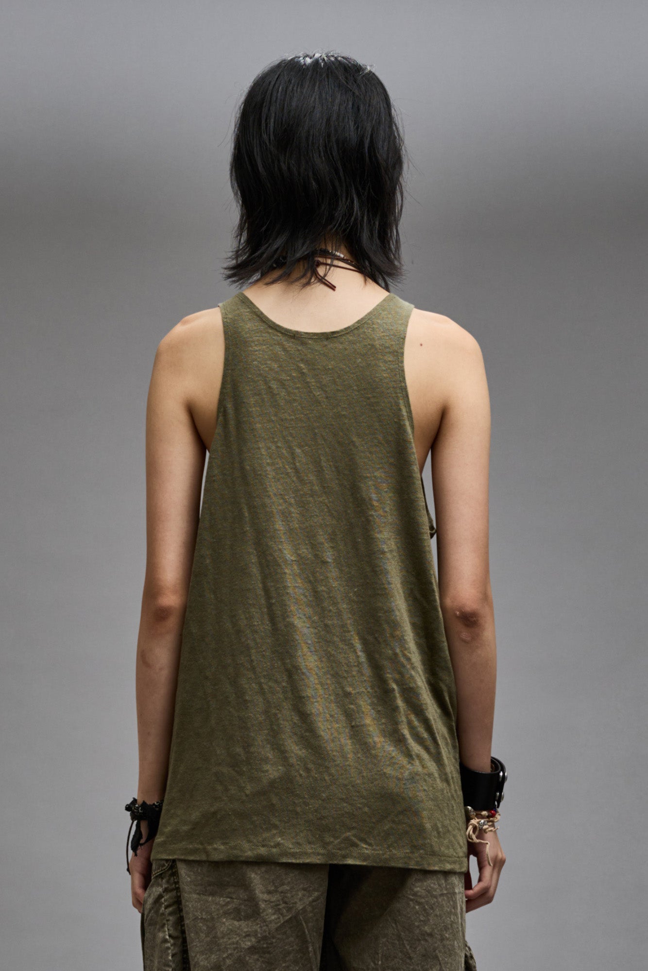 NEW YORK RELAXED TANK OLIVE R13