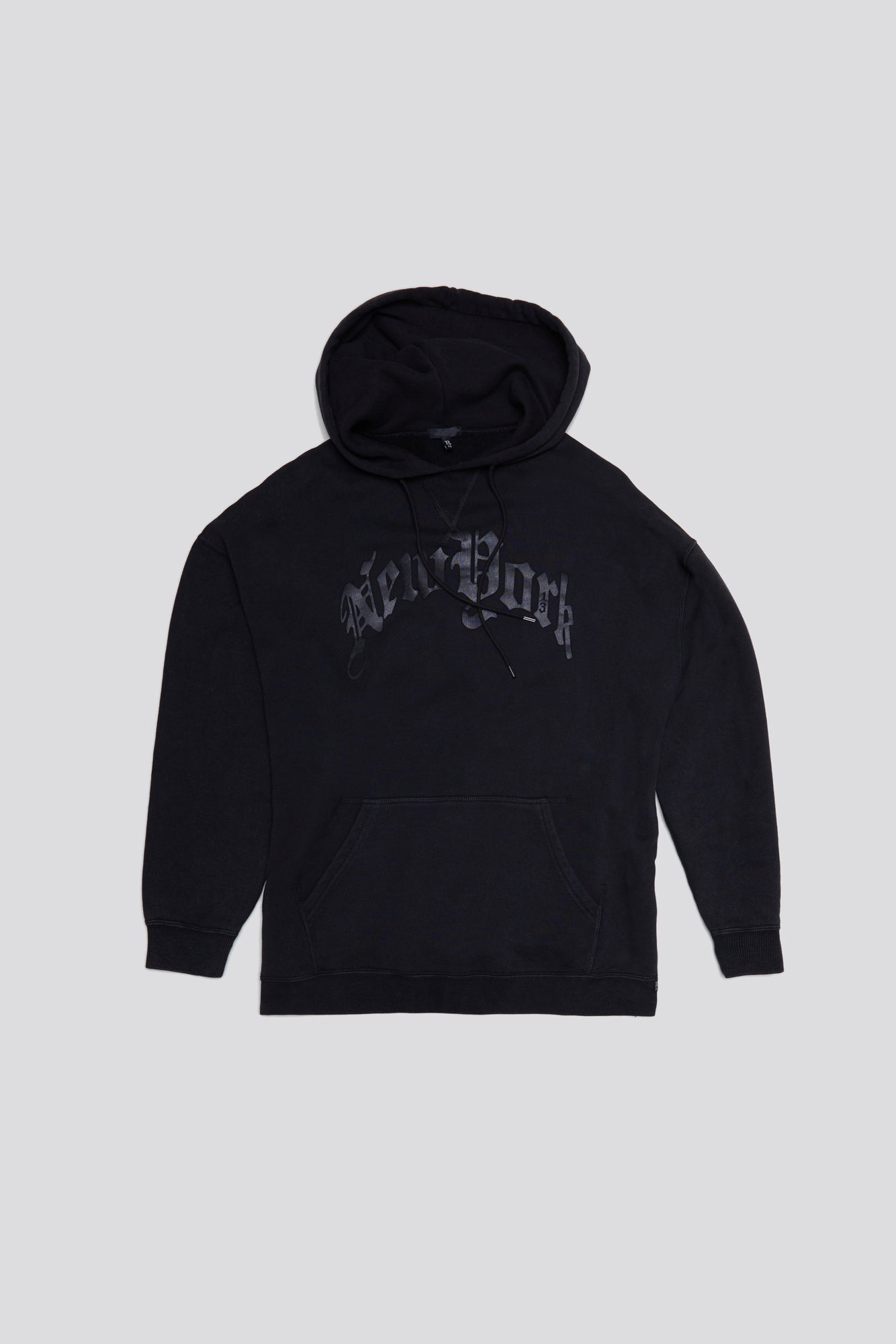 OVERSIZED NEW YORK HOODIE BLACKOUT R13