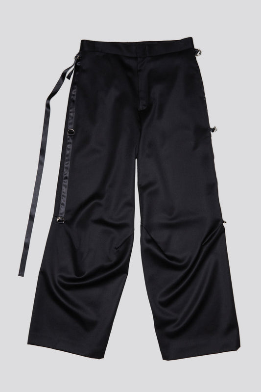 ARTICULATED TUXEDO TROUSER - BLACK - R13