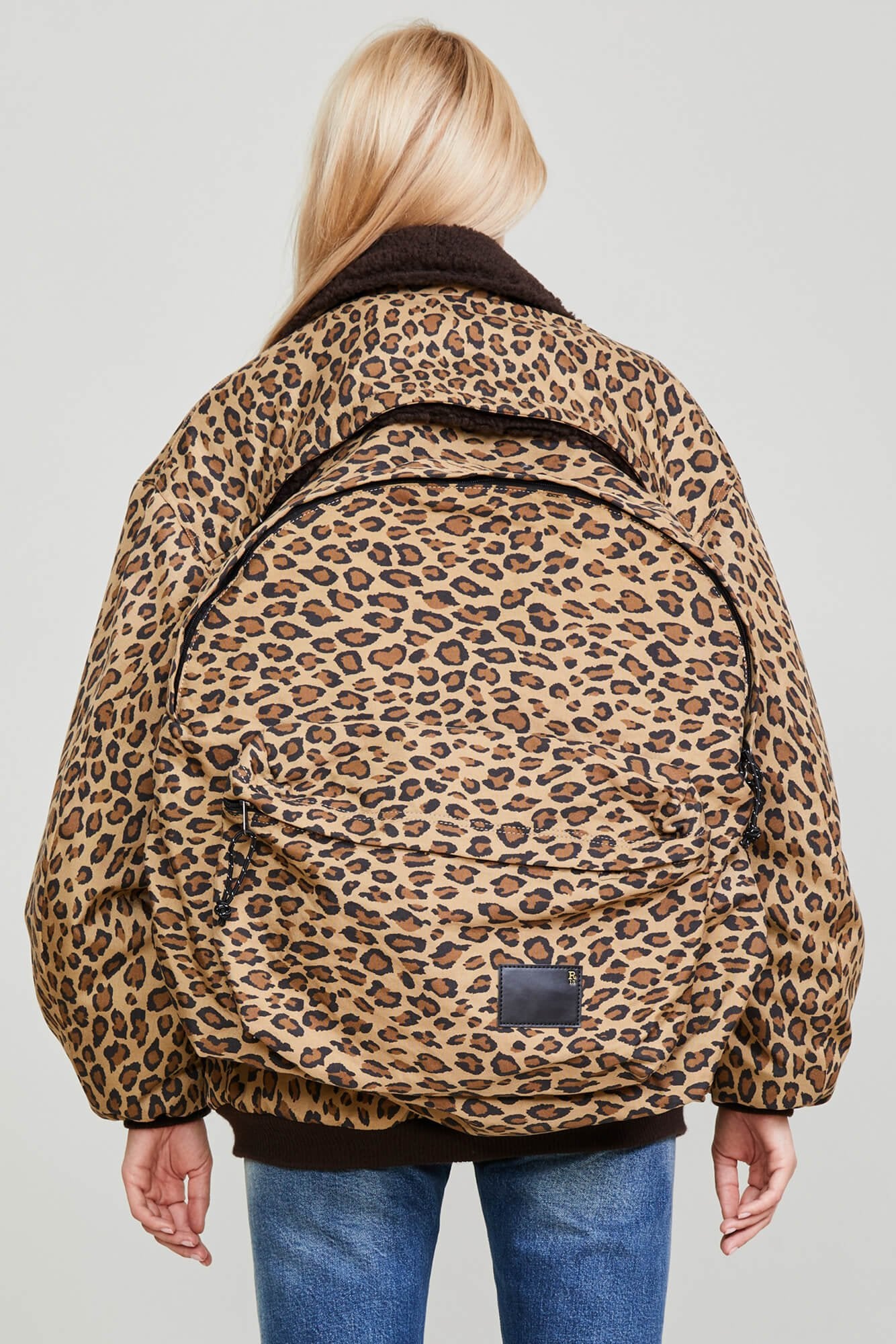 BACKZIP WINDBREAKER - PRINTED LEOPARD - R13