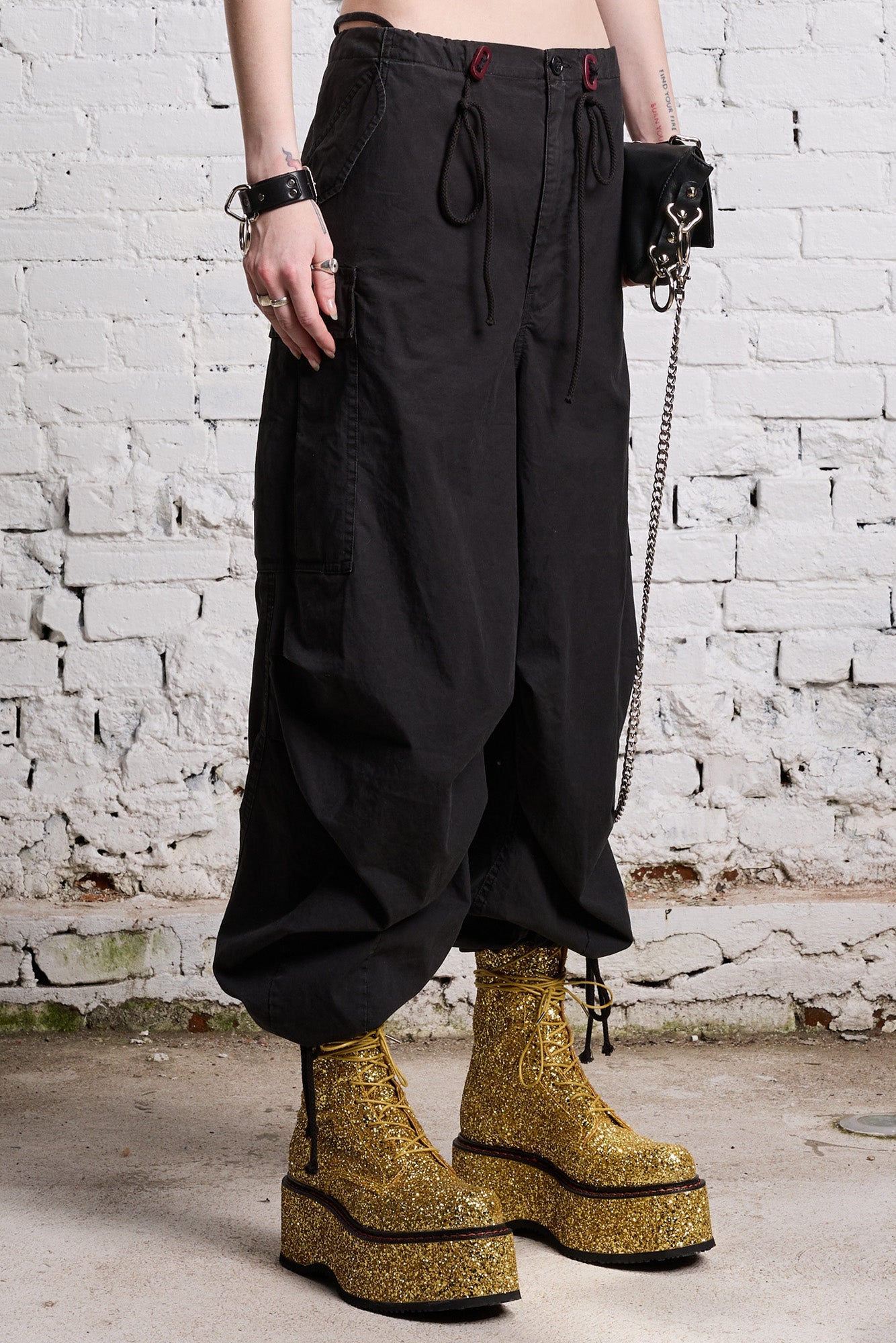 BALLOON ARMY PANT - BLACK - R13