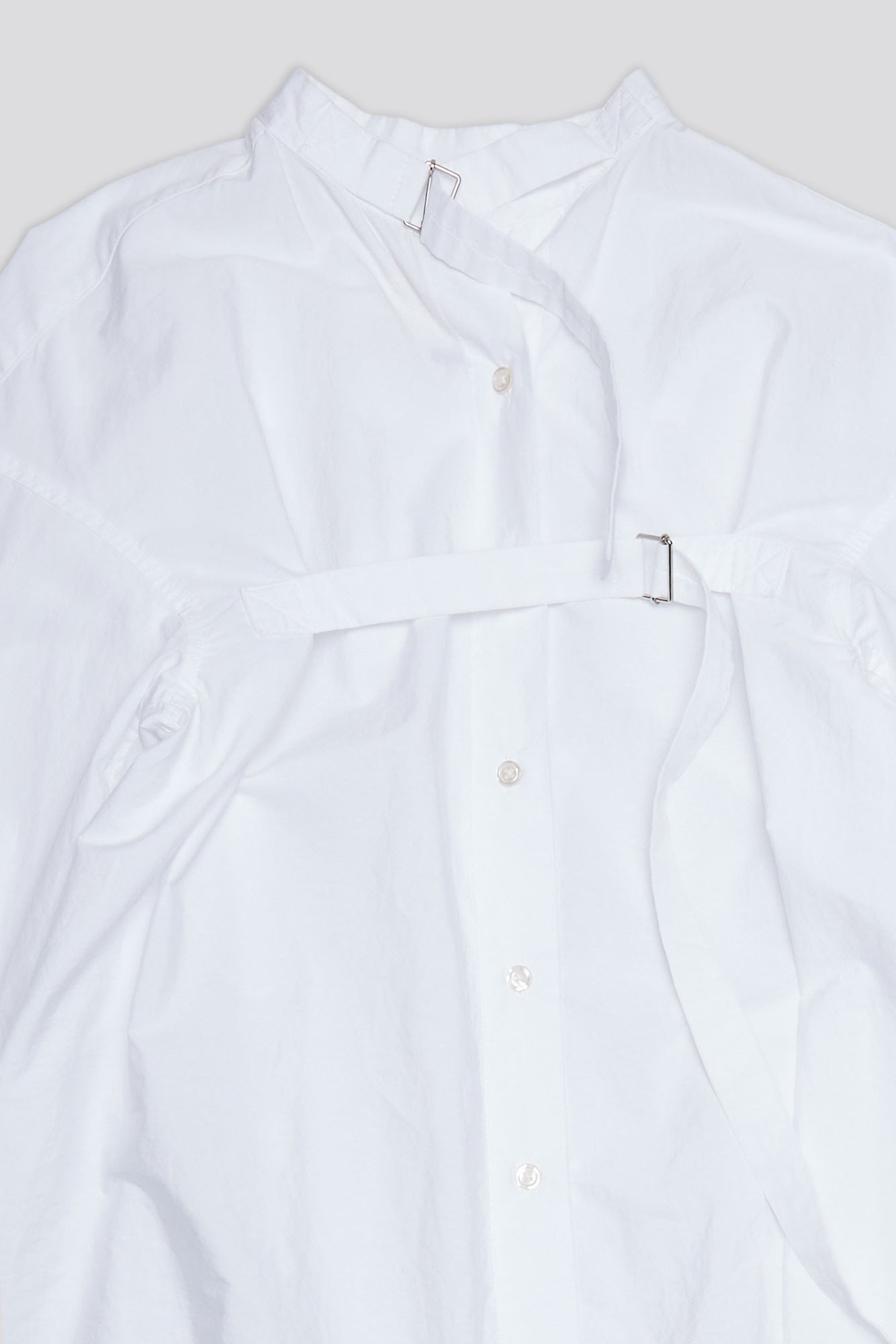 BELTED BUTTON-UP - WHITE - R13