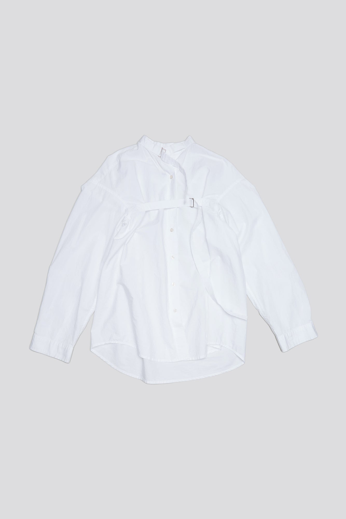 BELTED BUTTON-UP - WHITE - R13