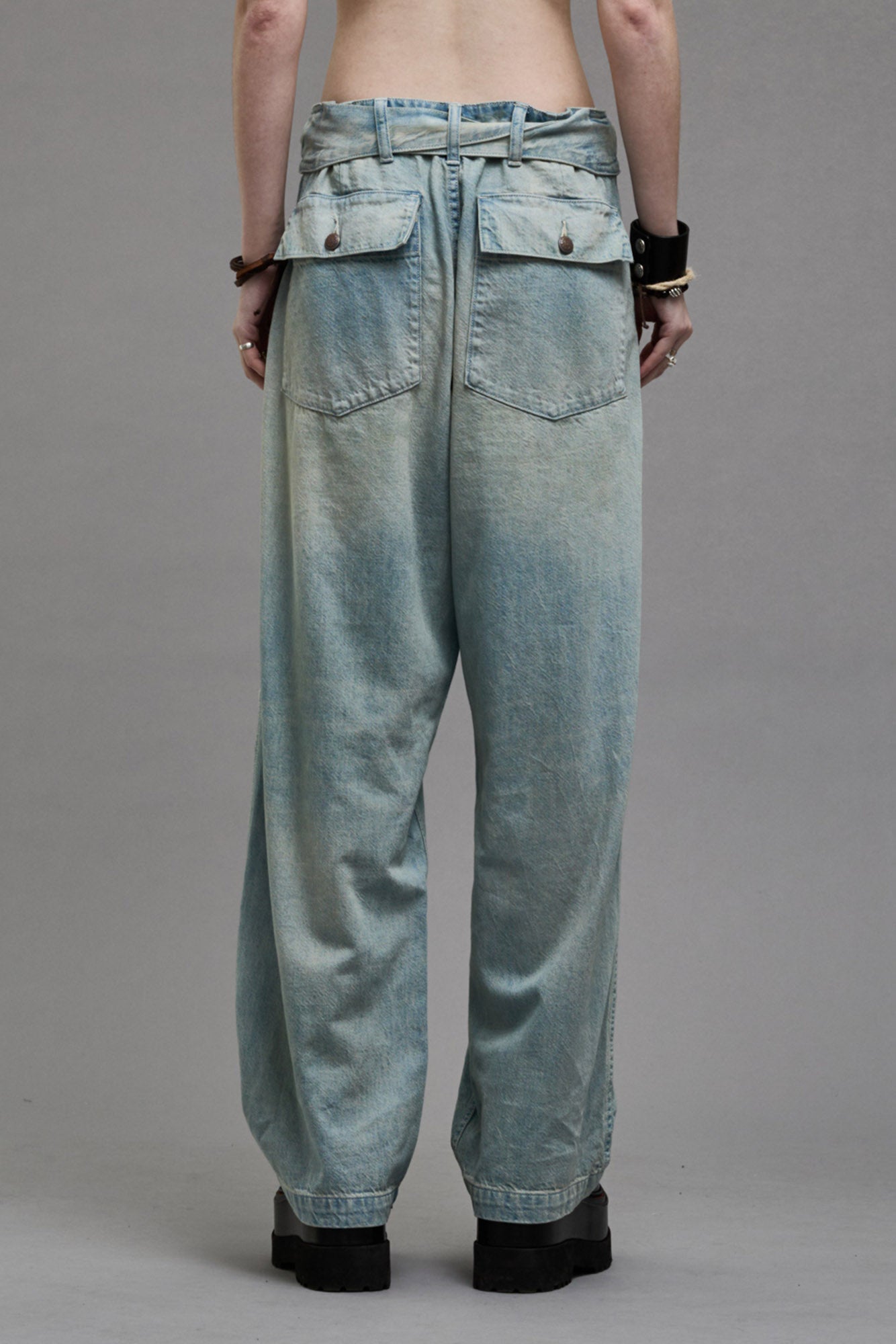 BELTED VENTI UTILITY PANT - LENNON BLUE - R13