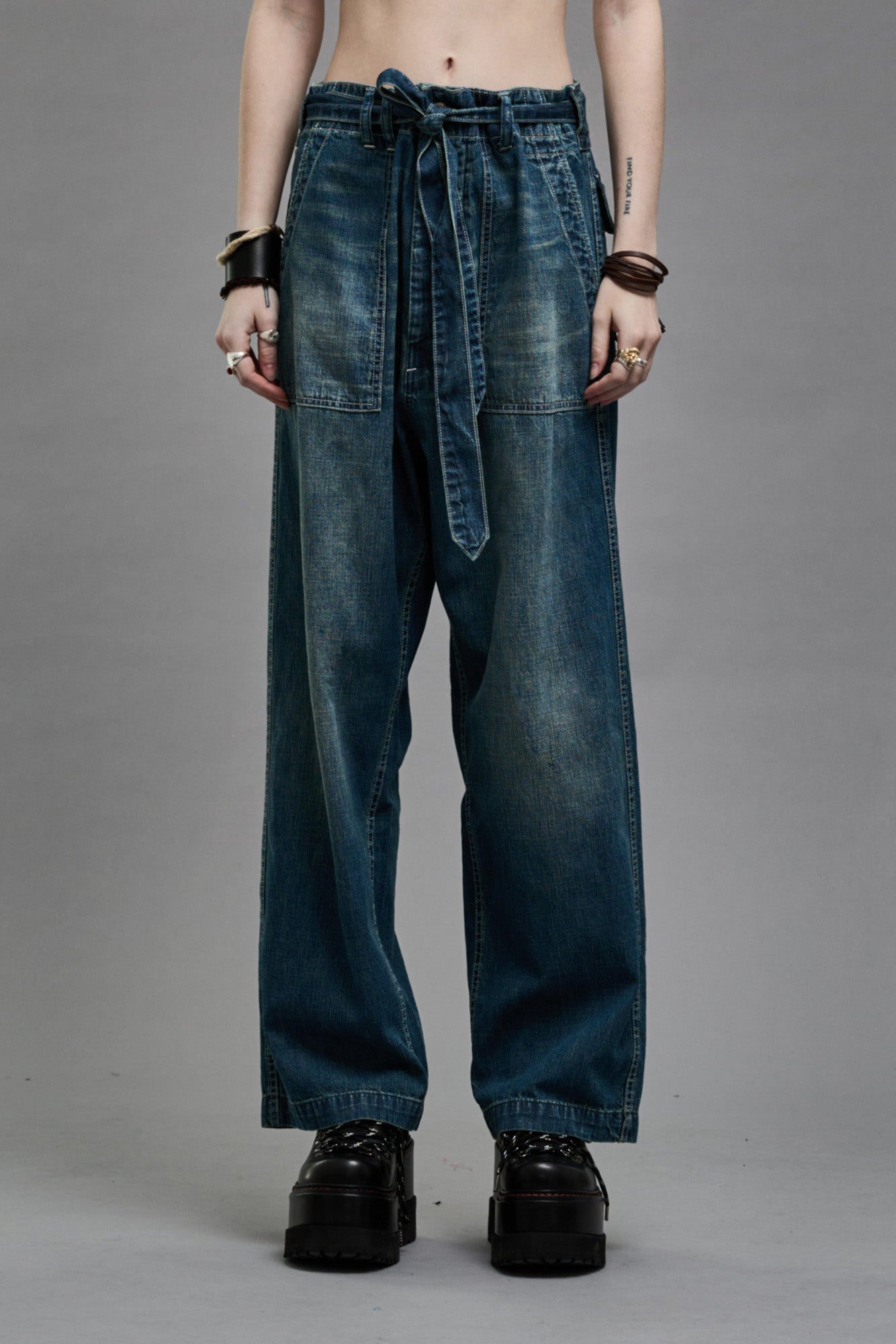 BELTED VENTI UTILITY PANT - WINDSOR BLUE - R13