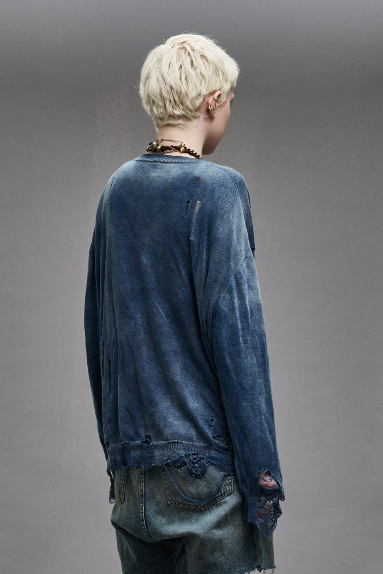 BOYFRIEND CARDIGAN - DARK INDIGO - R13