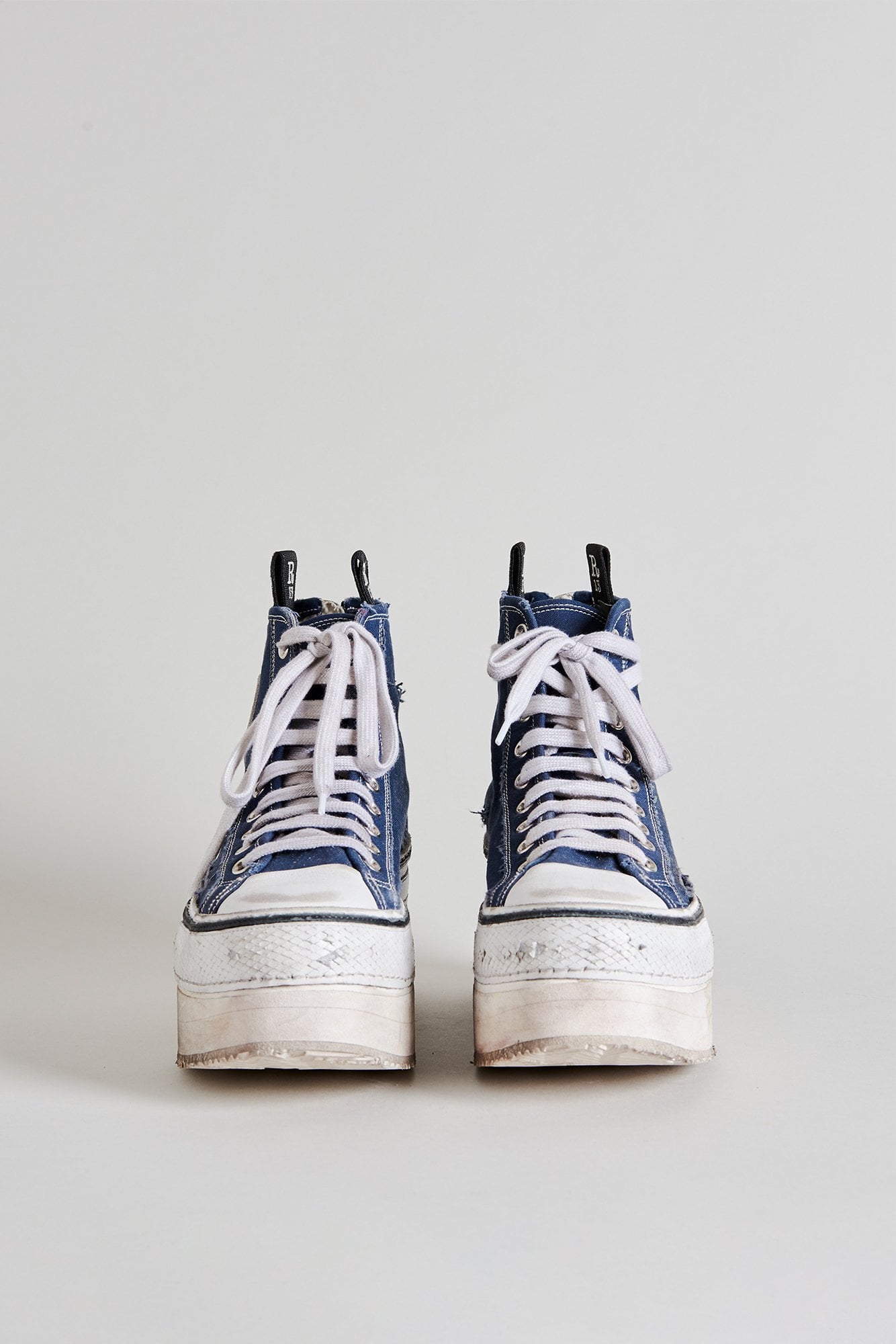 COURTNEY PLATFORM HIGH TOP SNEAKER - NAVY - R13