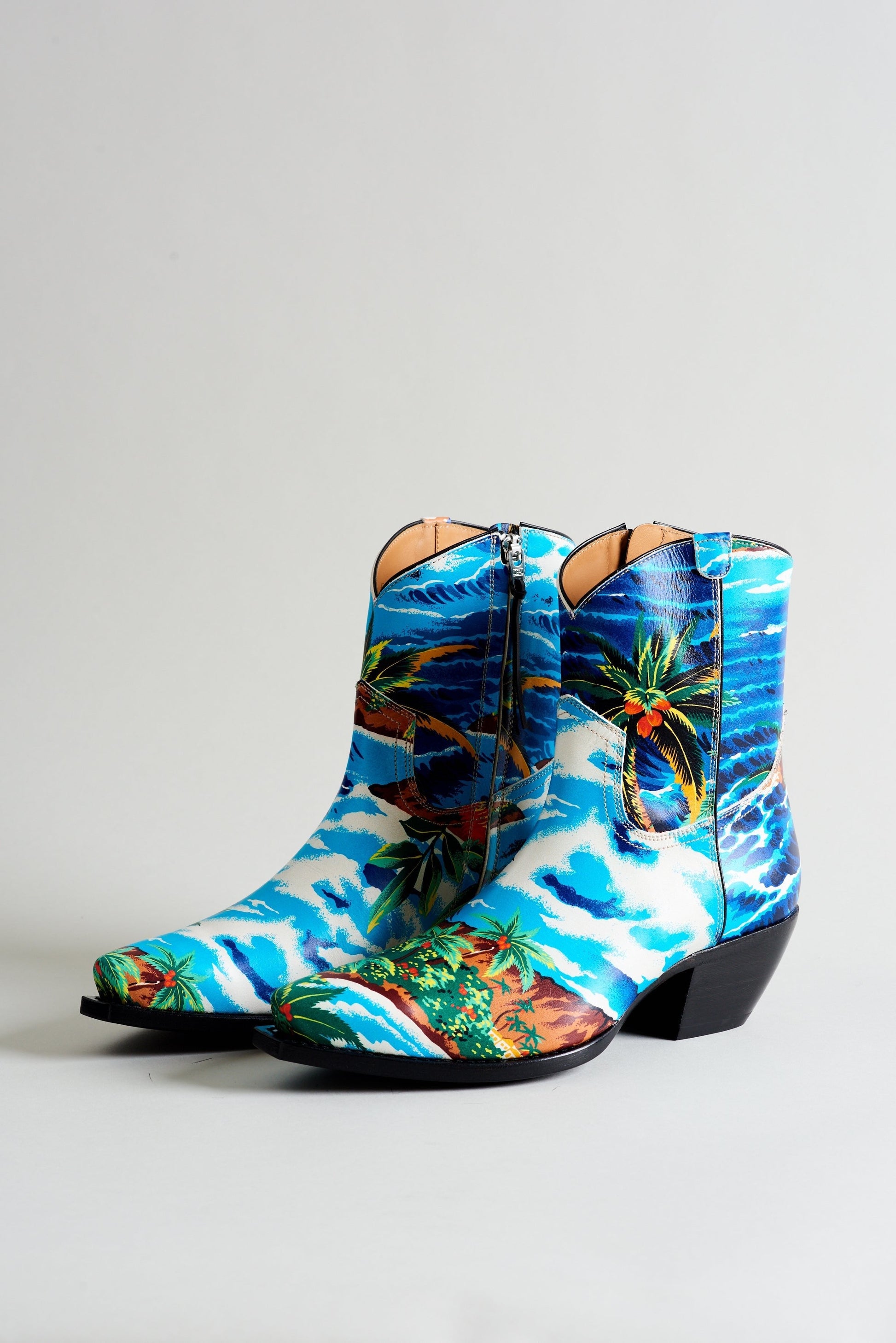 COWBOY ANKLE BOOT - TURQUOISE WAVE - R13