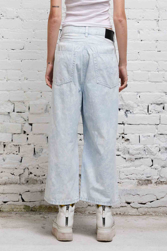 CROPPED WIDE LEG JEAN - CLOUDY BLUE - R13