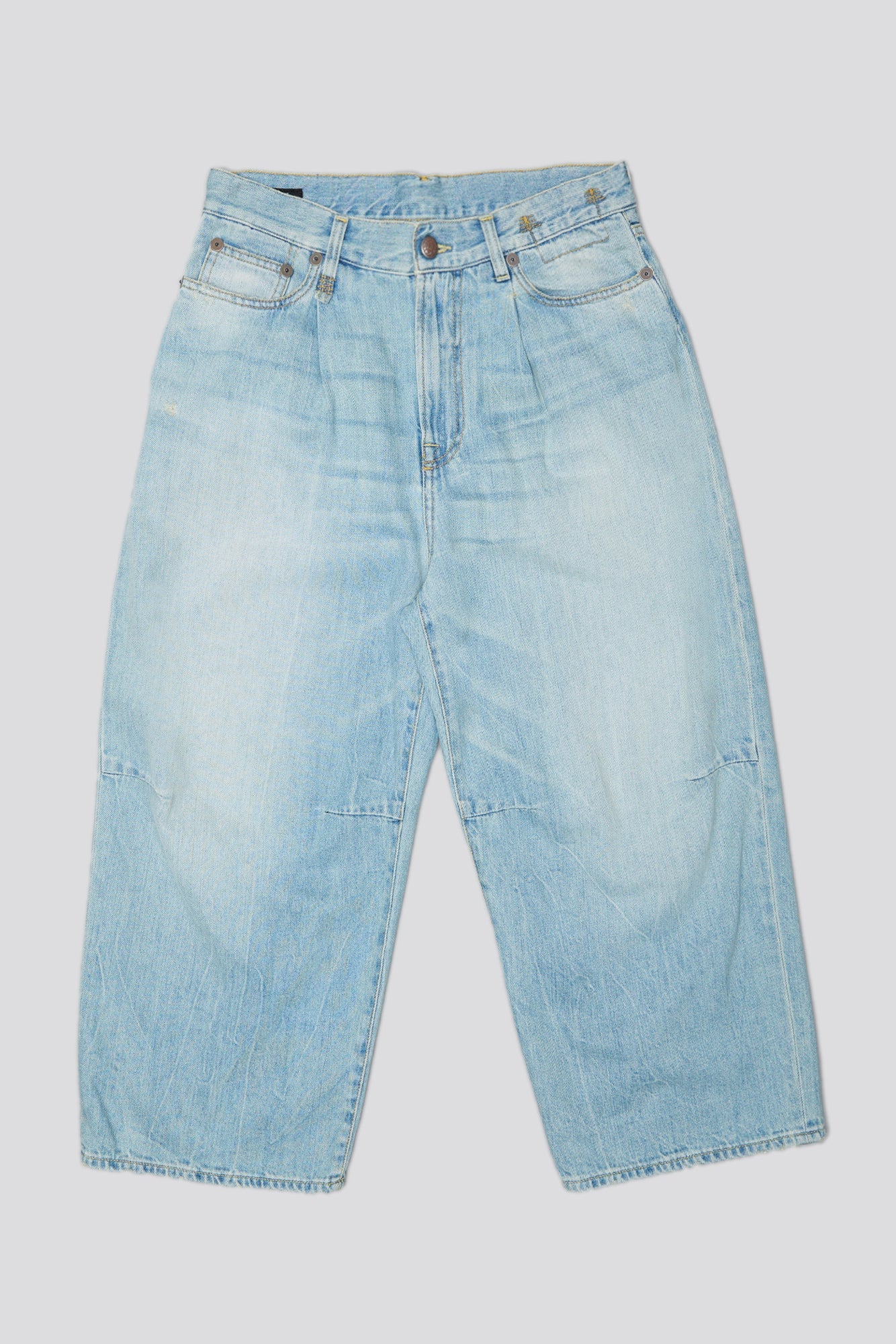 CROPPED WIDE LEG JEAN - TONI BLUE - R13